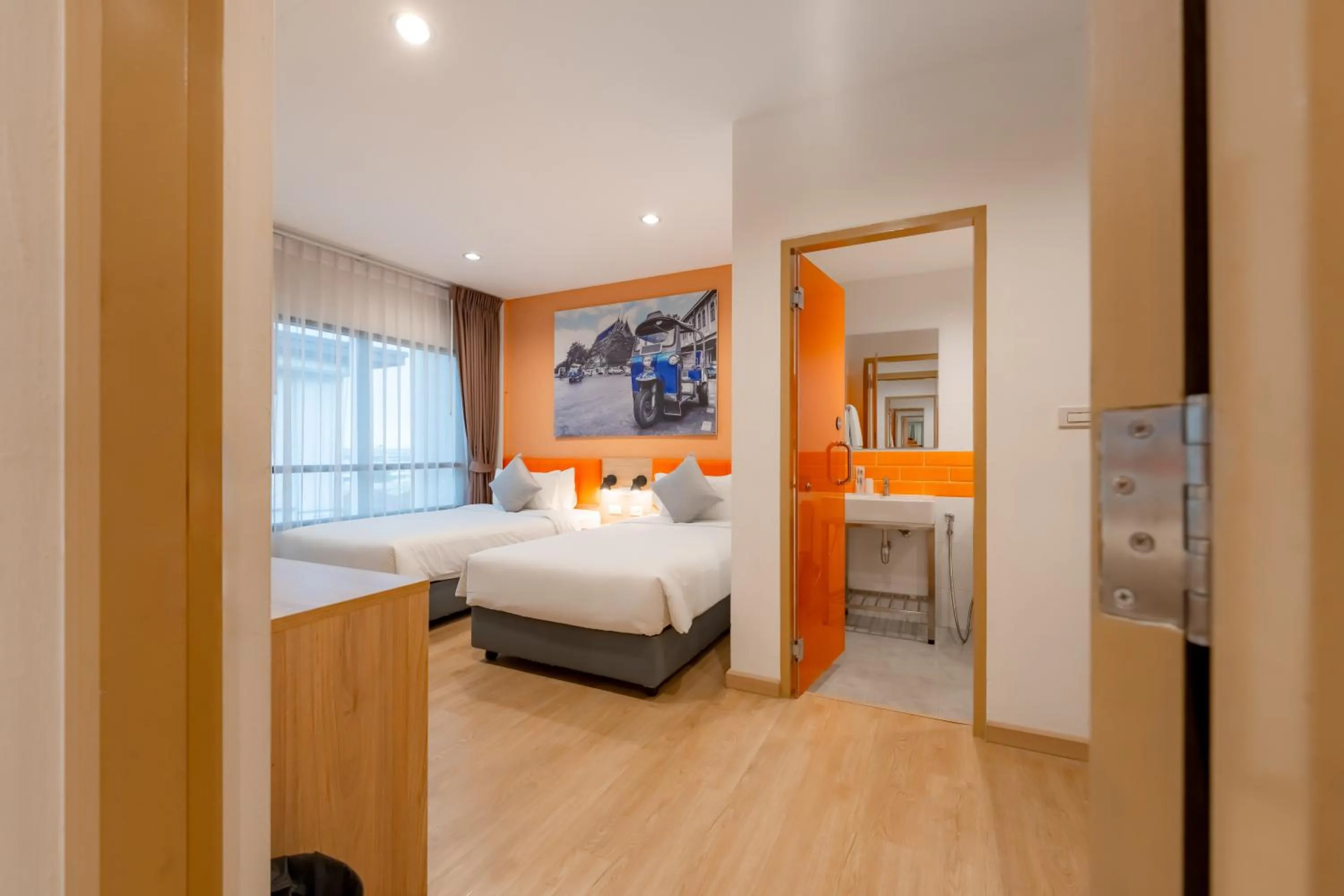 Bed in Moji Don Mueang Airport Hotel - Bangkok