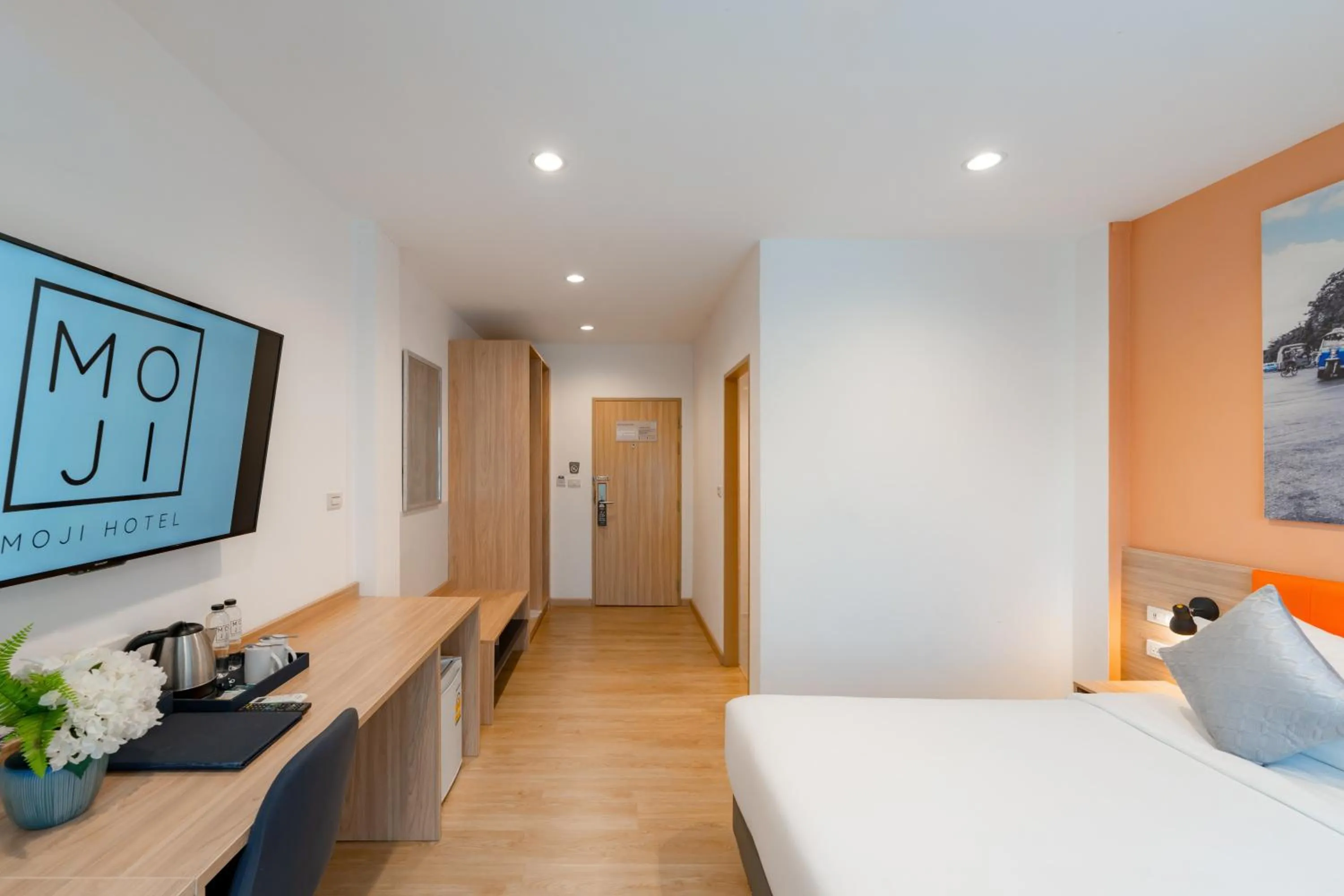 Bedroom, Bed in Moji Don Mueang Airport Hotel - Bangkok