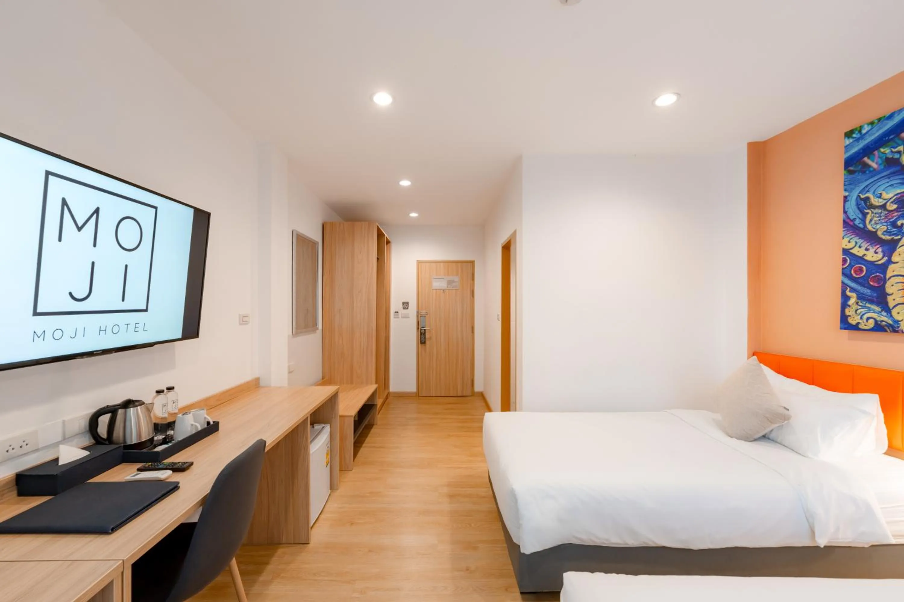 Bed in Moji Don Mueang Airport Hotel - Bangkok