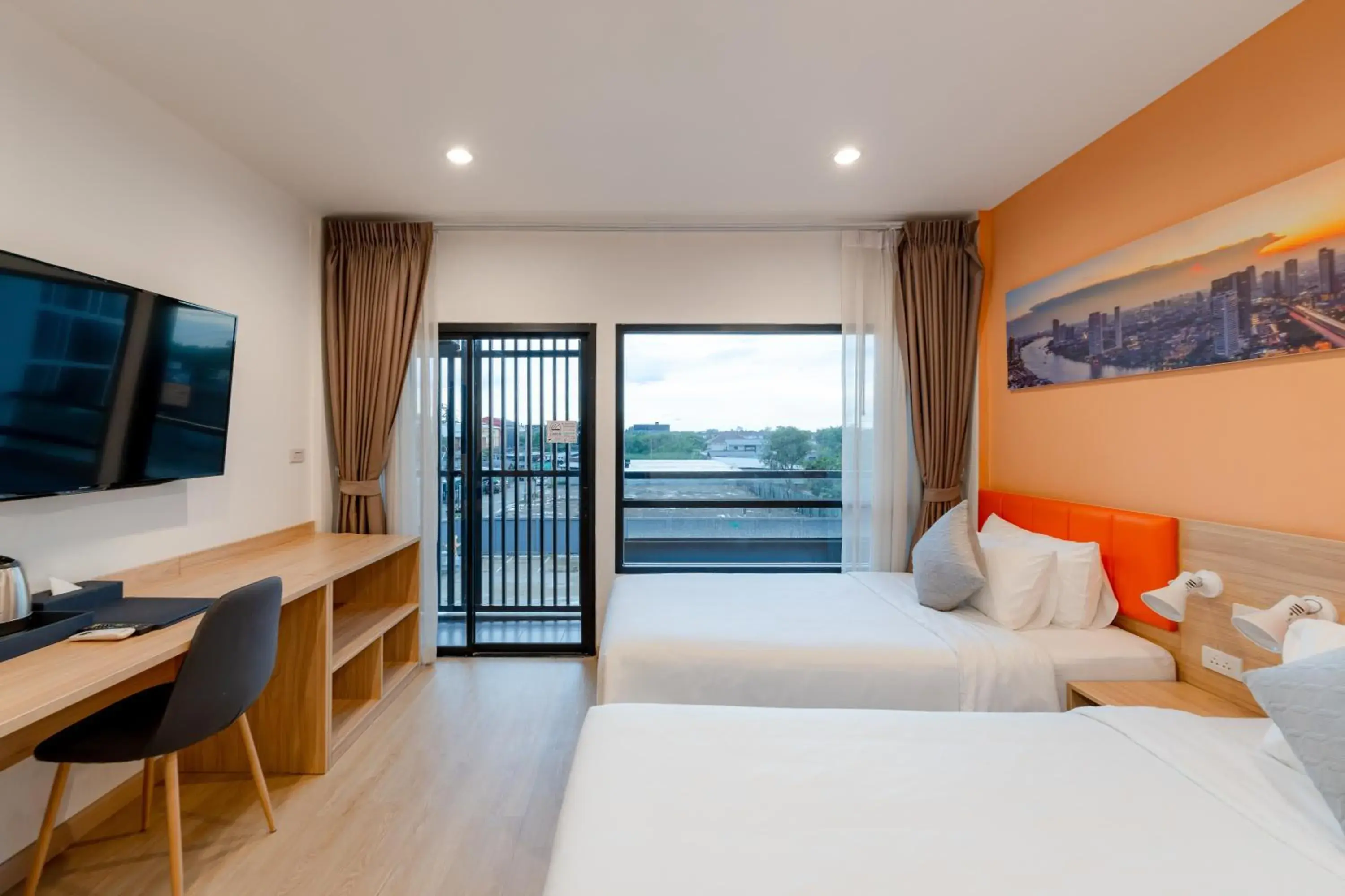 Standard Twin Room in Moji Don Mueang Airport Hotel - Bangkok Standard Twin Room in Moji Don Mueang Airport Hotel - Bangkok