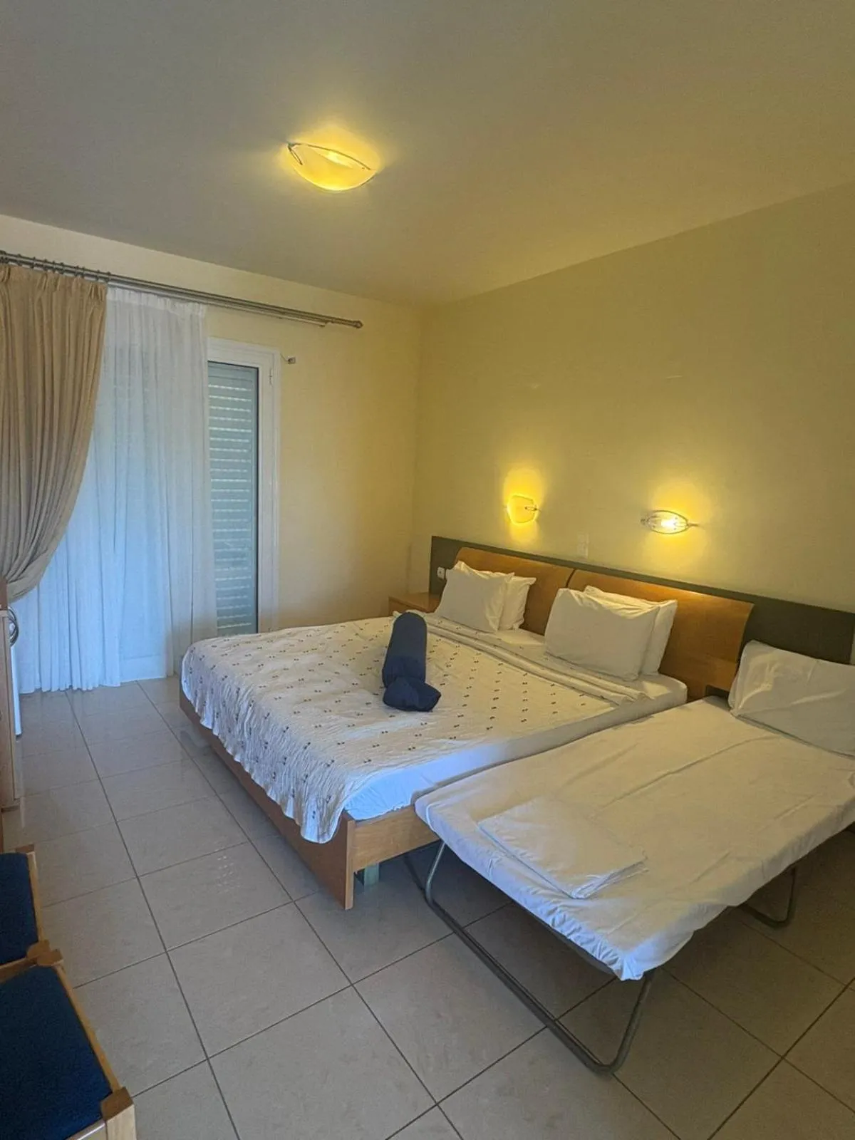 Bed in Zeus Paradise Hotel Ammoudia