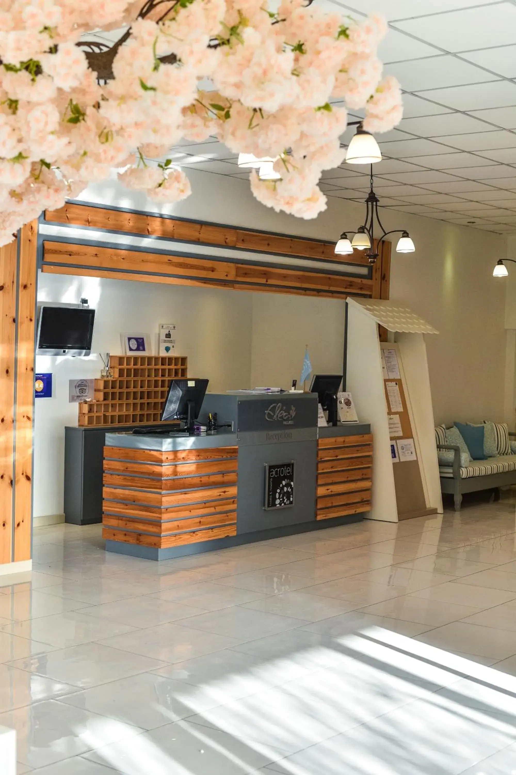 Lobby or reception in Acrotel Elea Beach Lobby or reception in Acrotel Elea Beach