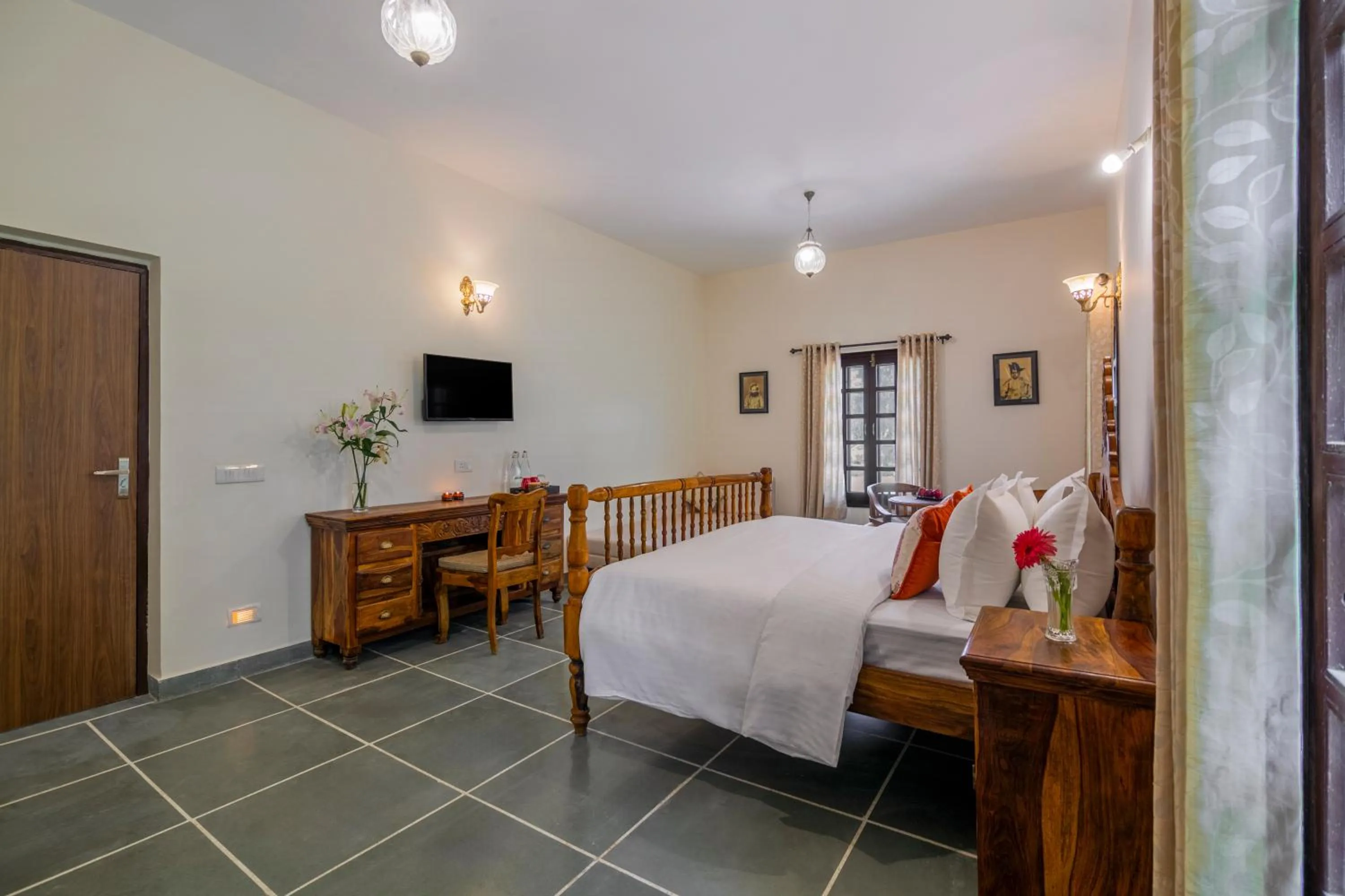 Bed in Sterling Aravalli Udaipur