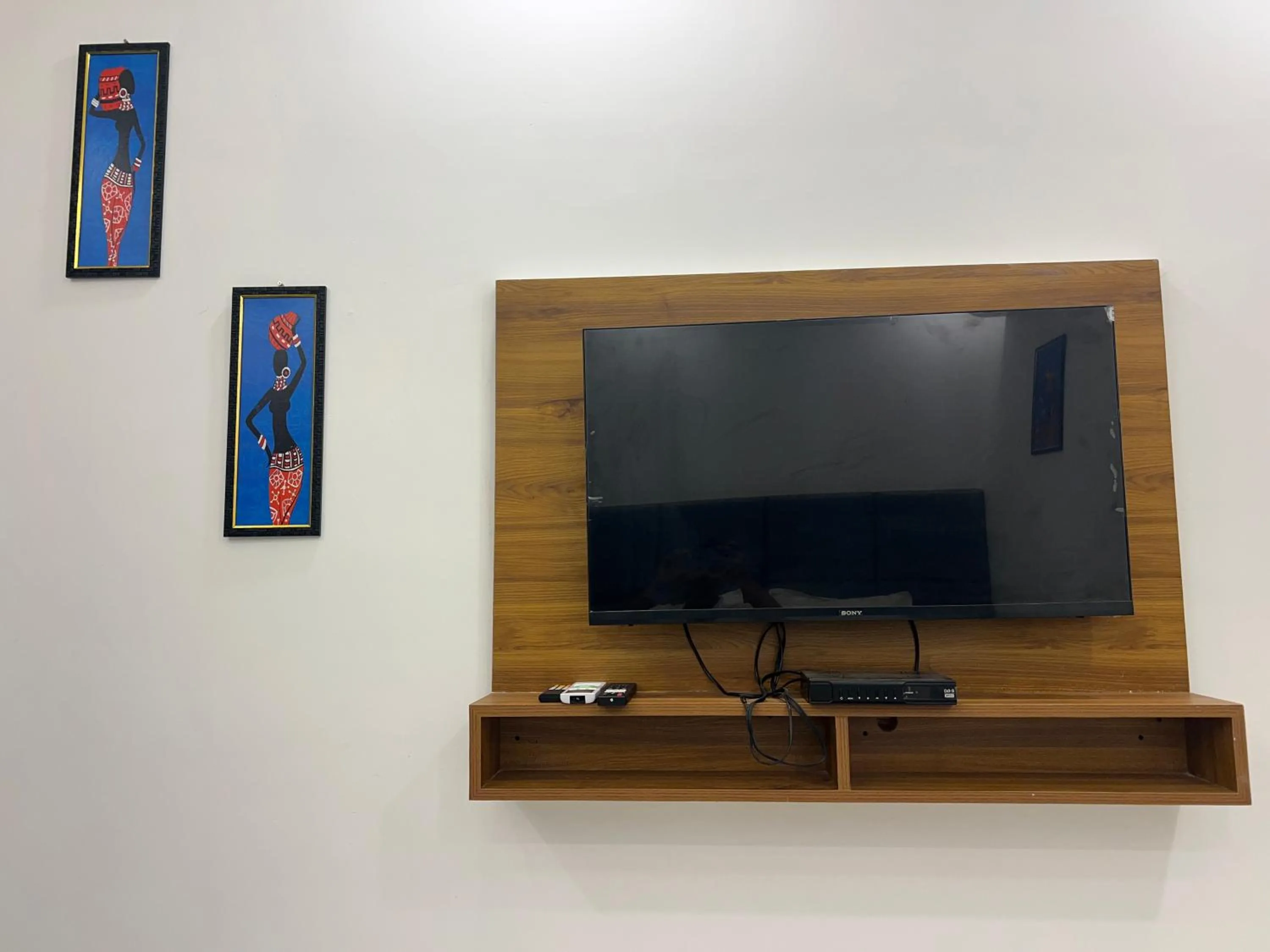 Communal lounge/ TV room in The Shalam Resort श्रीकृष्ण शरणं मम