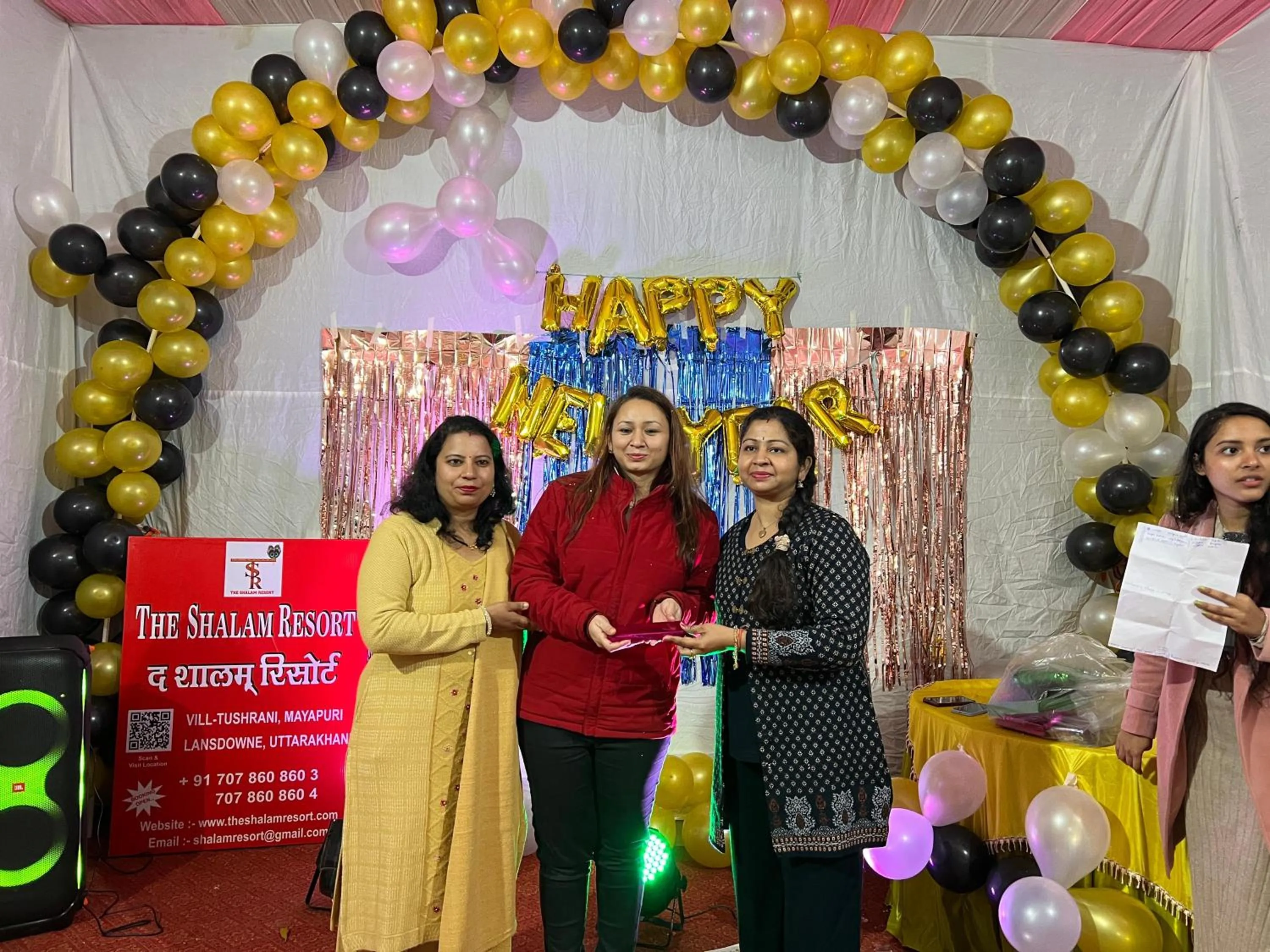 Logo/Certificate/Sign in The Shalam Resort श्रीकृष्ण शरणं मम