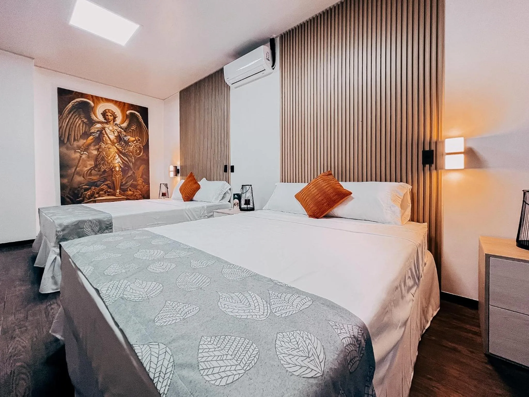 Bed in Hotel San Angelo