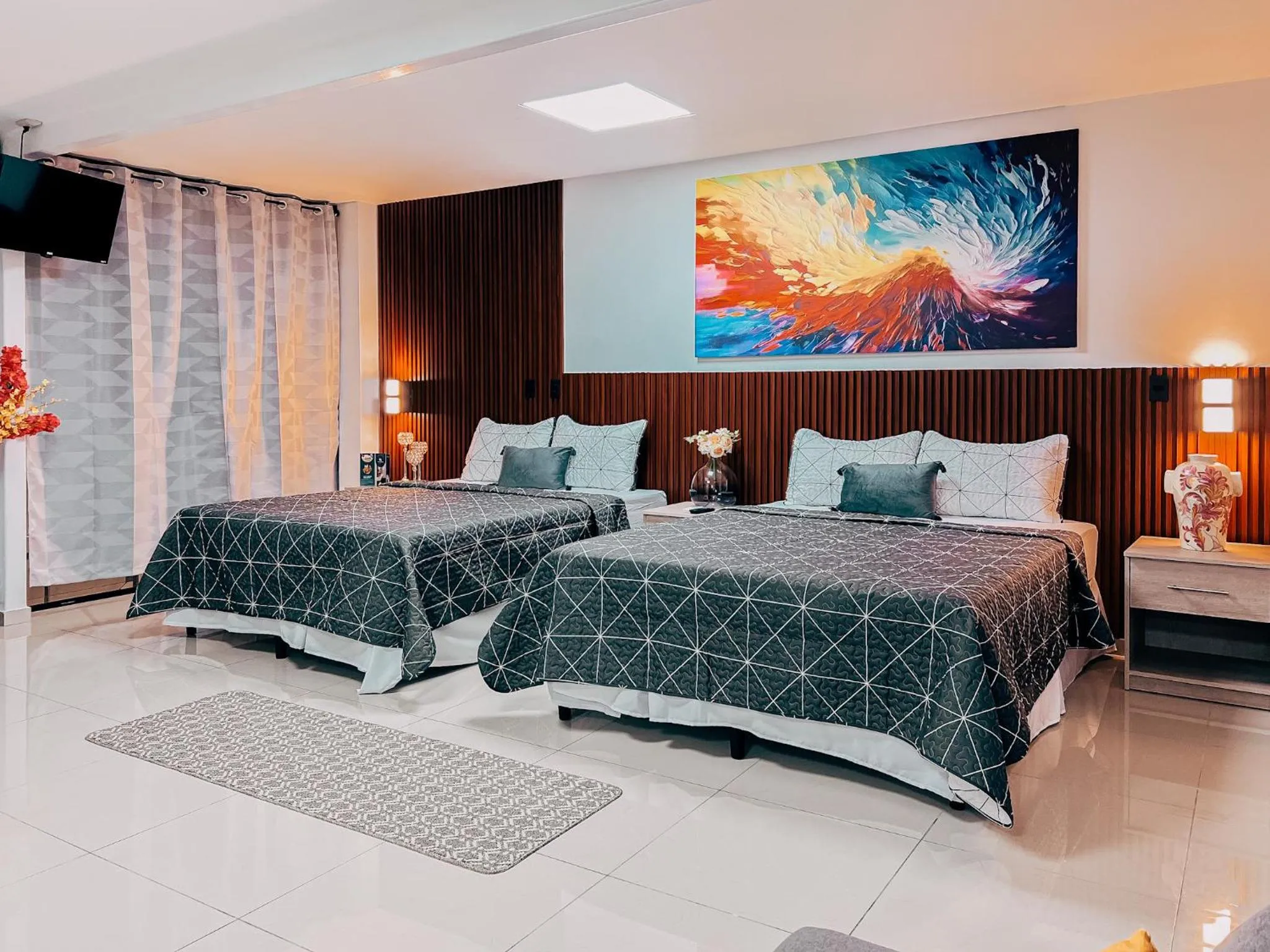 Bed in Hotel San Angelo