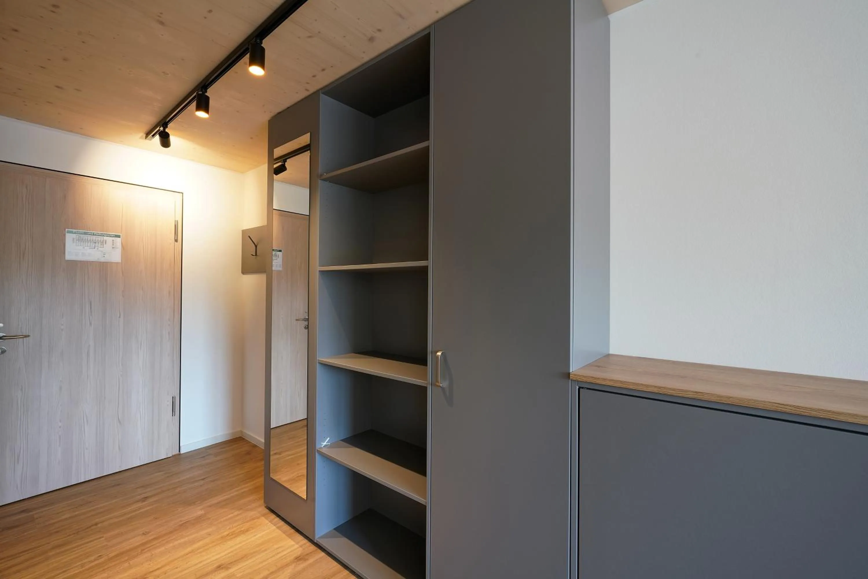 wardrobe in Timber One Boardinghouse Dorfen