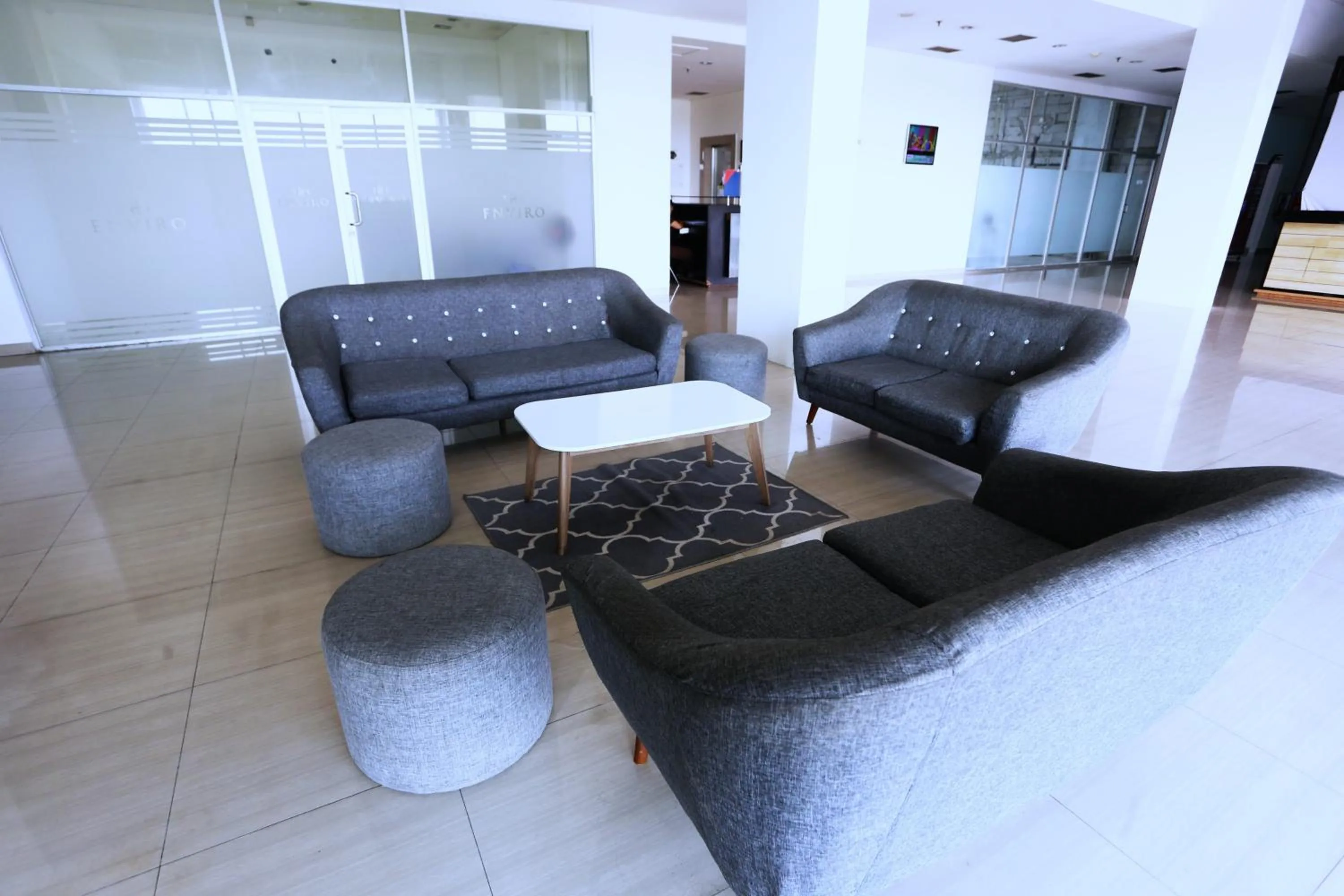 Seating area in The Enviro Nusantara By Reccoma