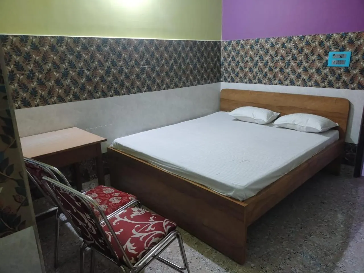 Bed in Hotel Bhagwat Palace