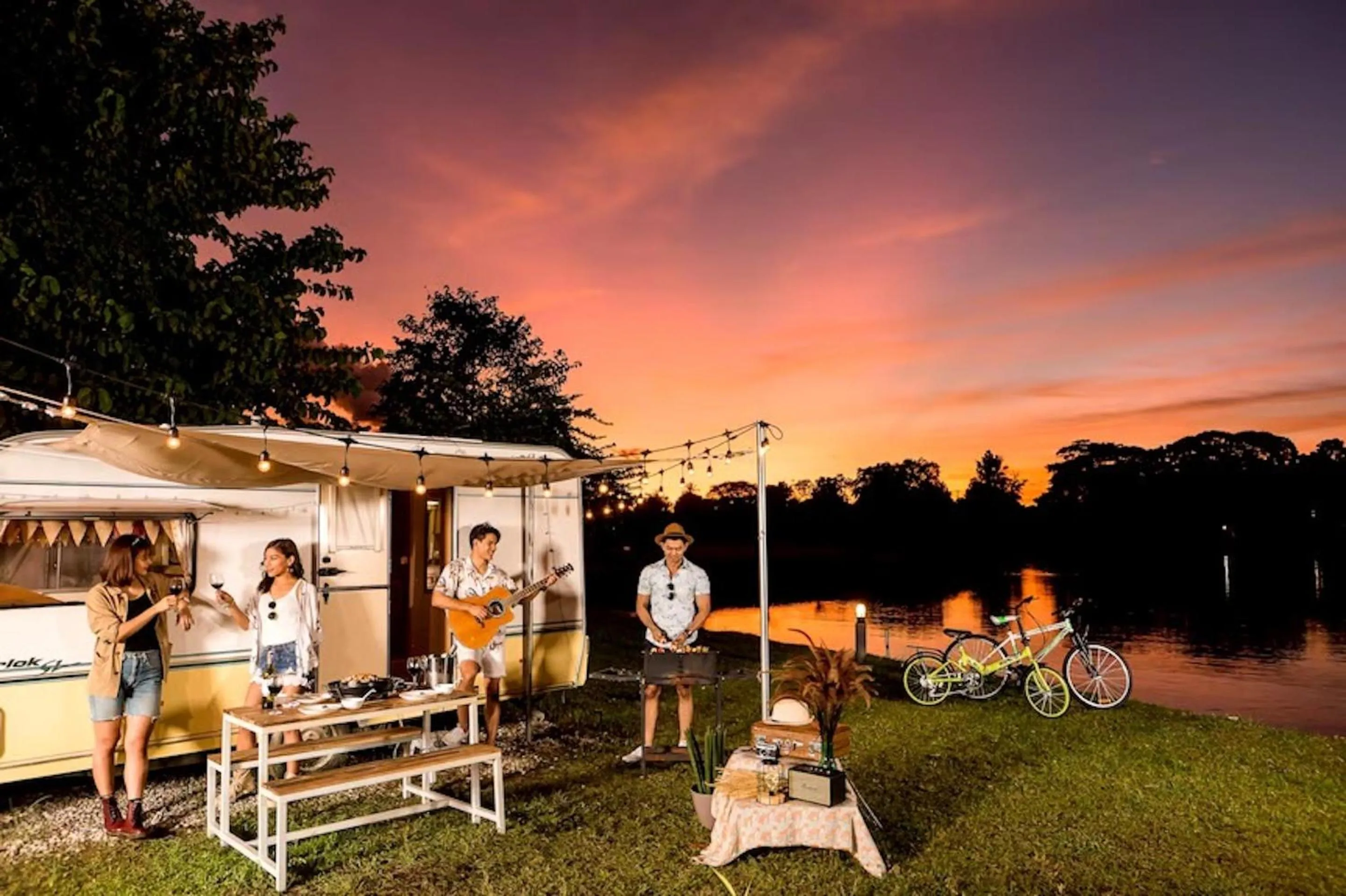 Lake view in The Campster Kanchanaburi