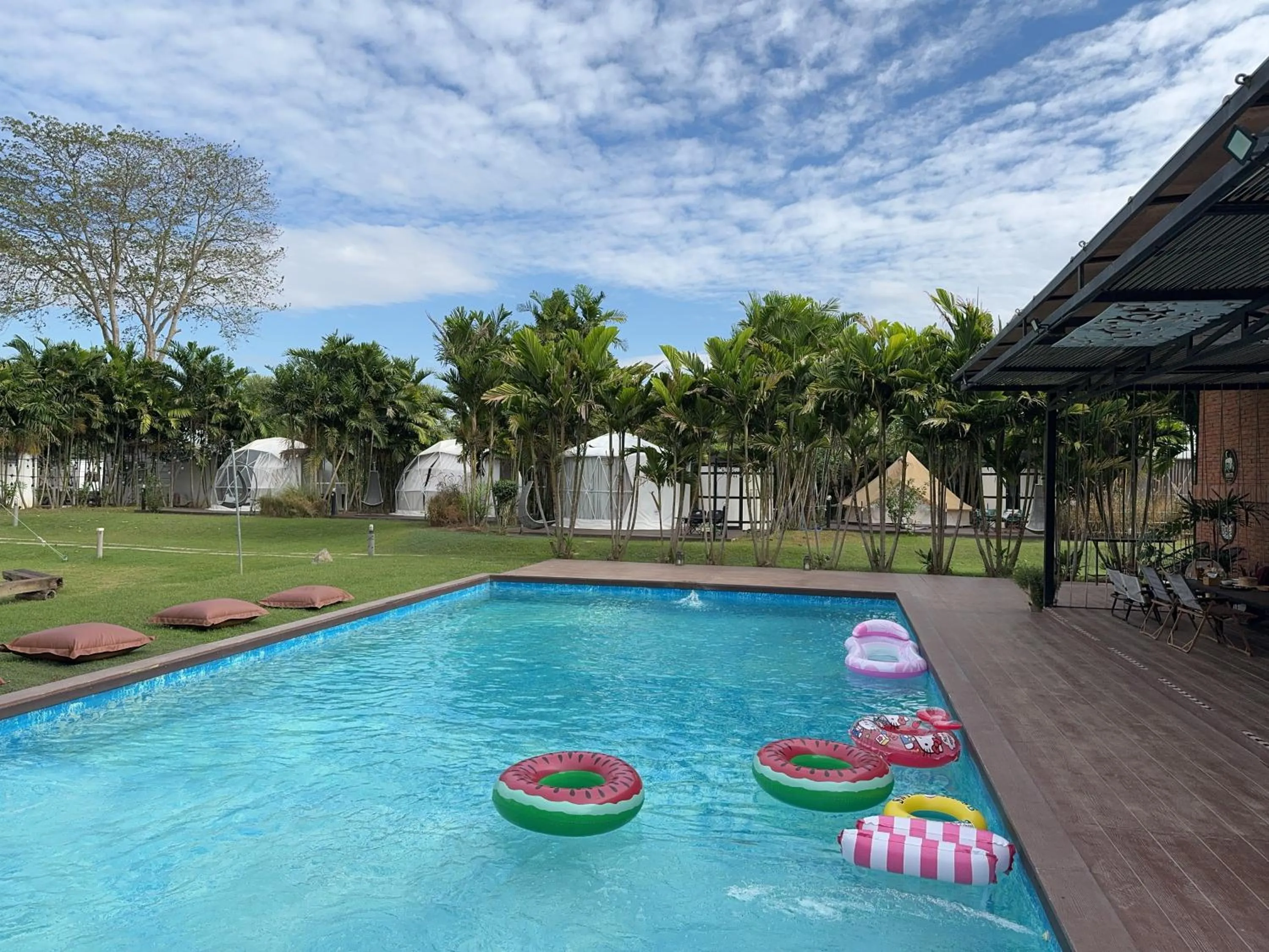 Swimming pool in The Campster Kanchanaburi