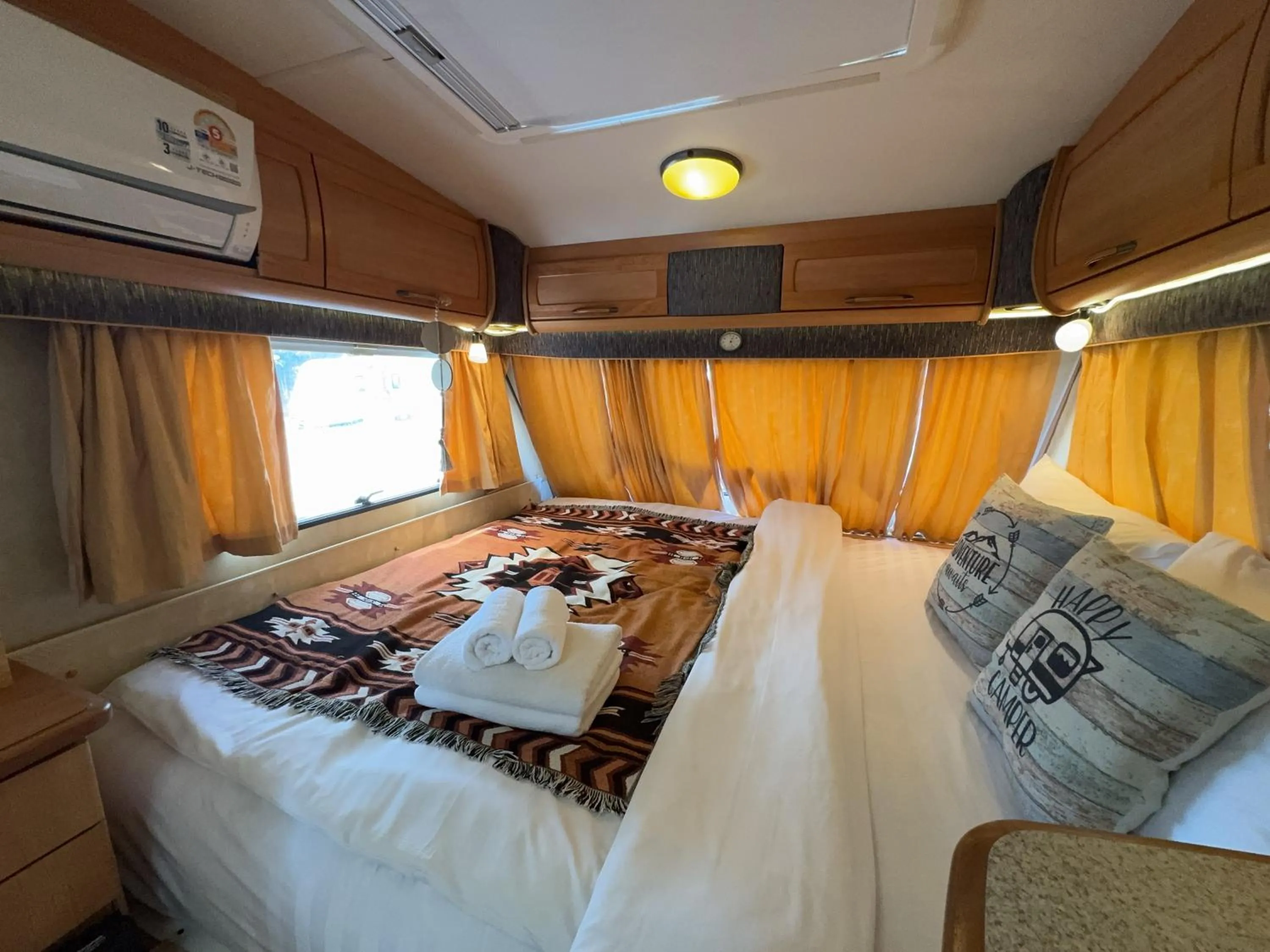 Bed in The Campster Kanchanaburi