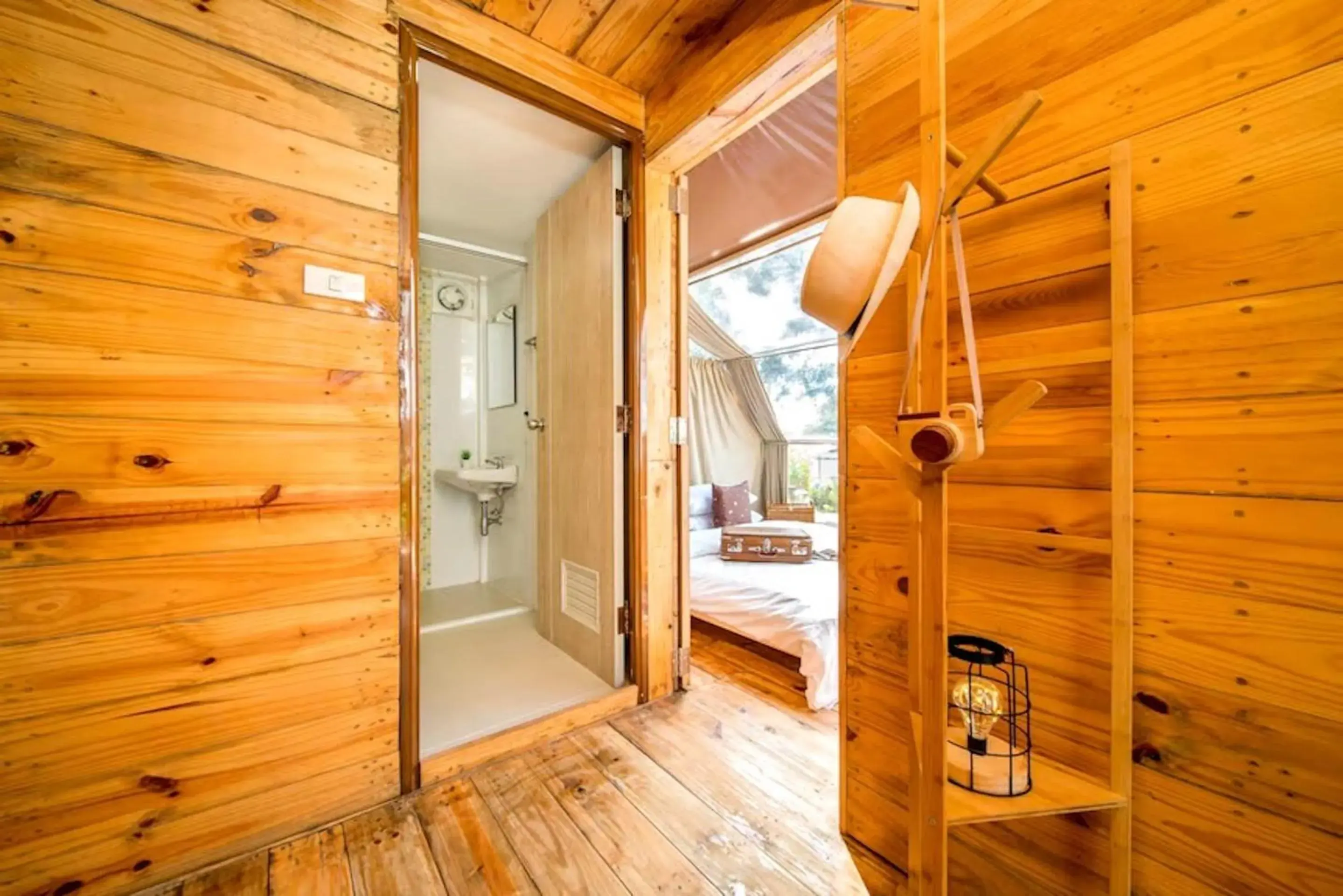 Bathroom, Bed in The Campster Kanchanaburi Bathroom, Bed in The Campster Kanchanaburi