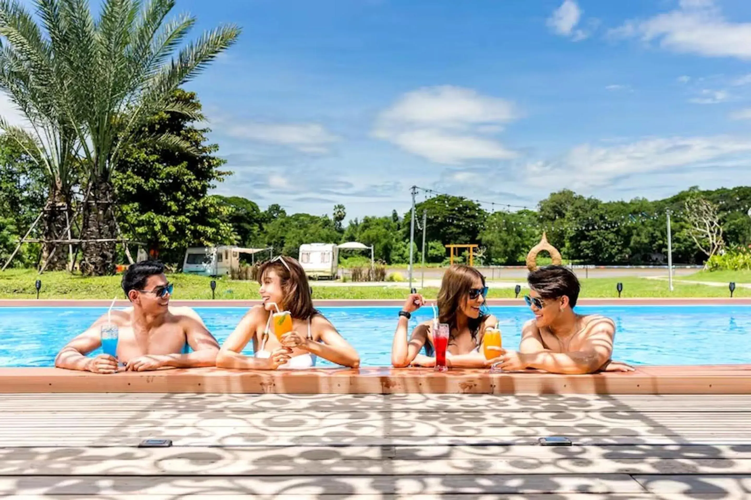 Swimming pool in The Campster Kanchanaburi Swimming pool in The Campster Kanchanaburi