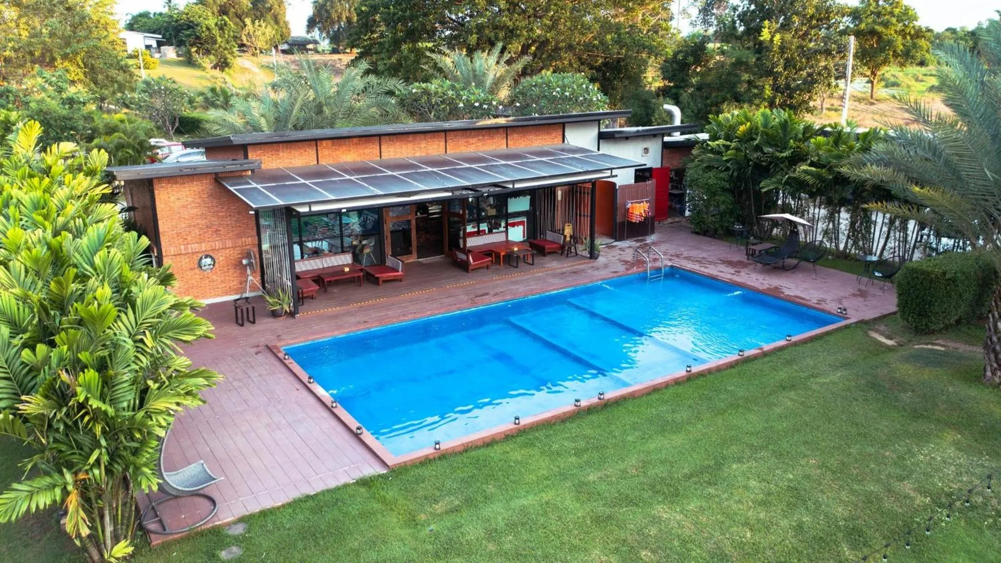 Swimming pool in The Campster Kanchanaburi