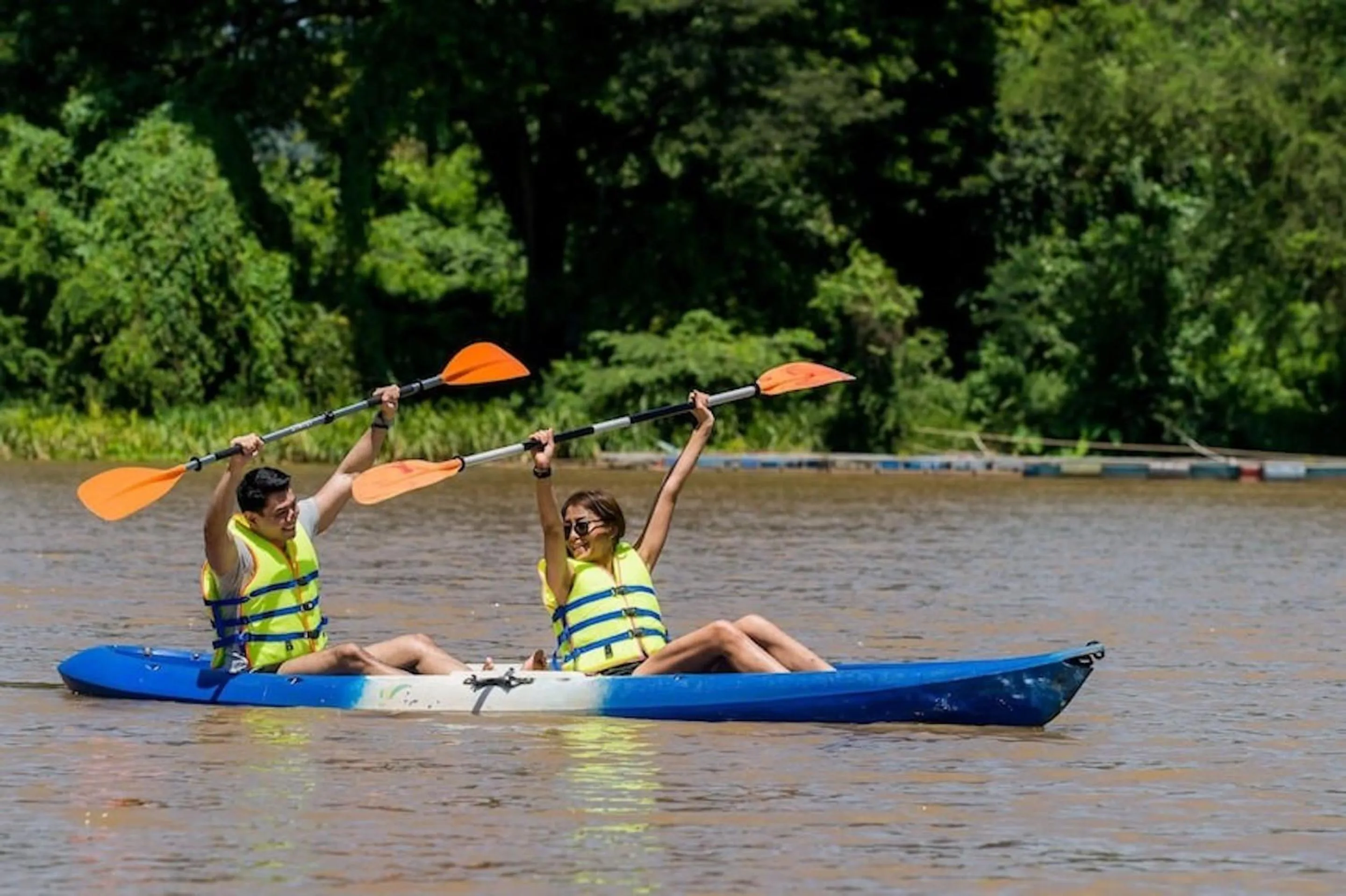 Canoeing in The Campster Kanchanaburi