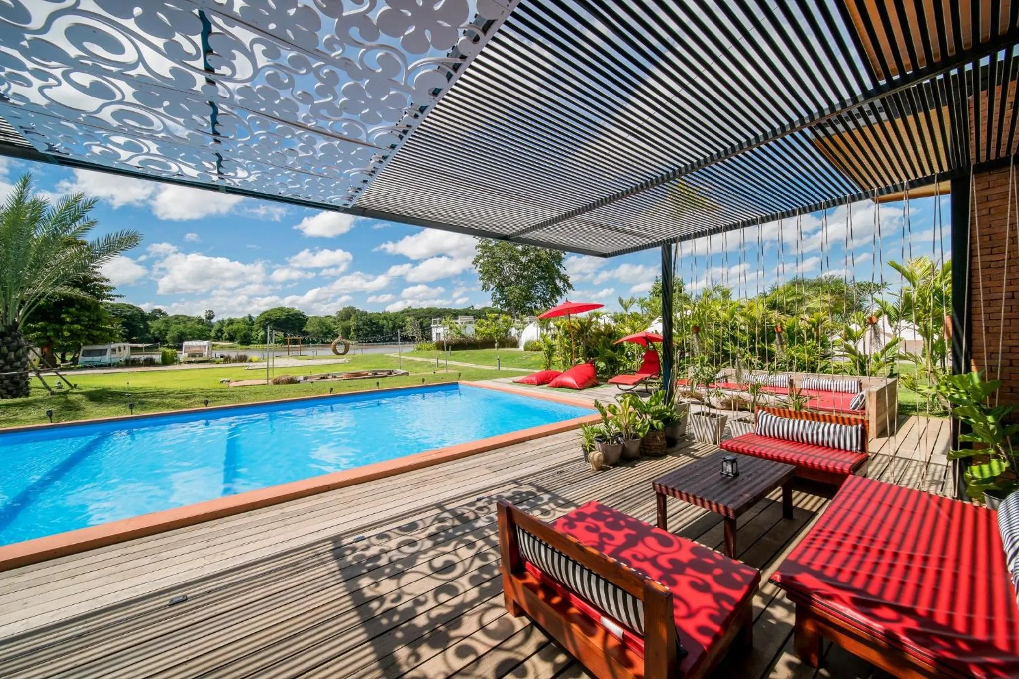 Swimming pool in The Campster Kanchanaburi