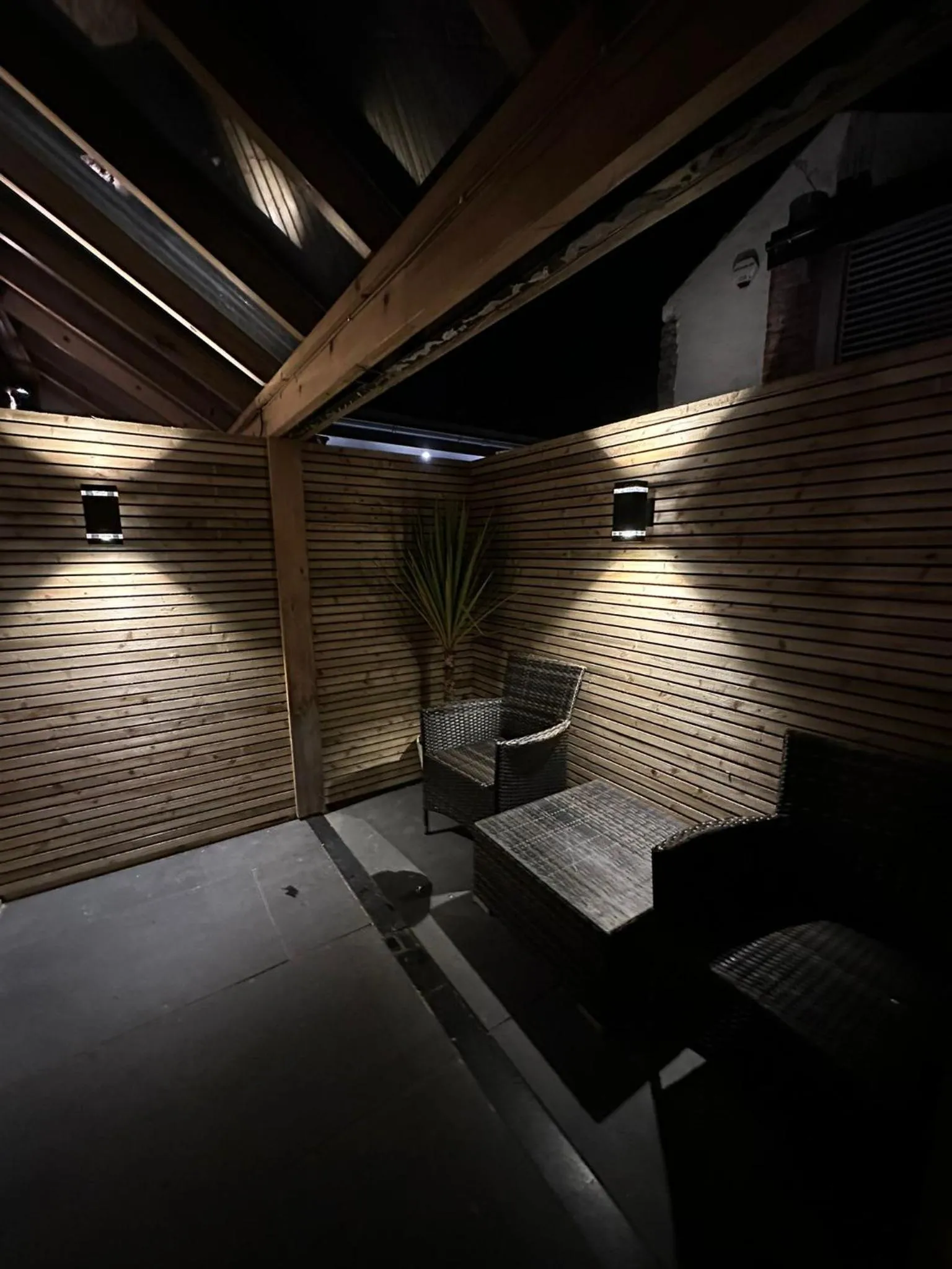 Seating area in Secret Suites