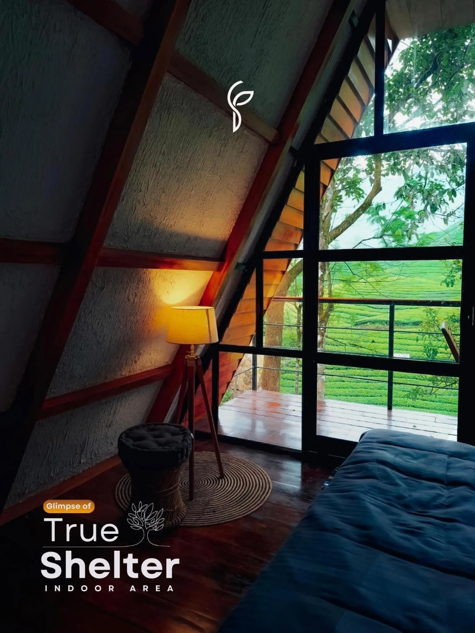 View (from property/room), Bed in Forestscape Resort Munnar