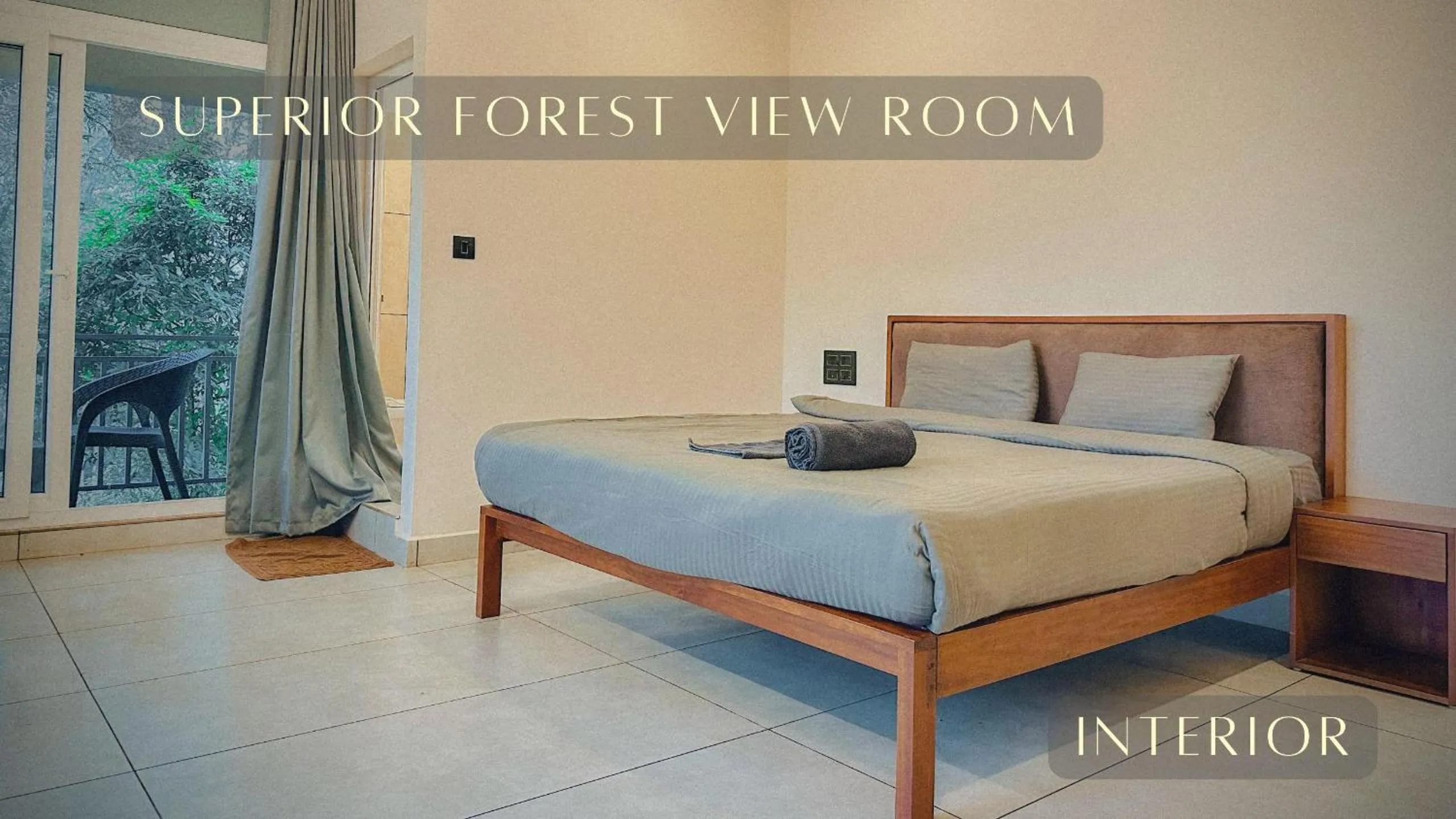 Bed in Forestscape Resort Munnar