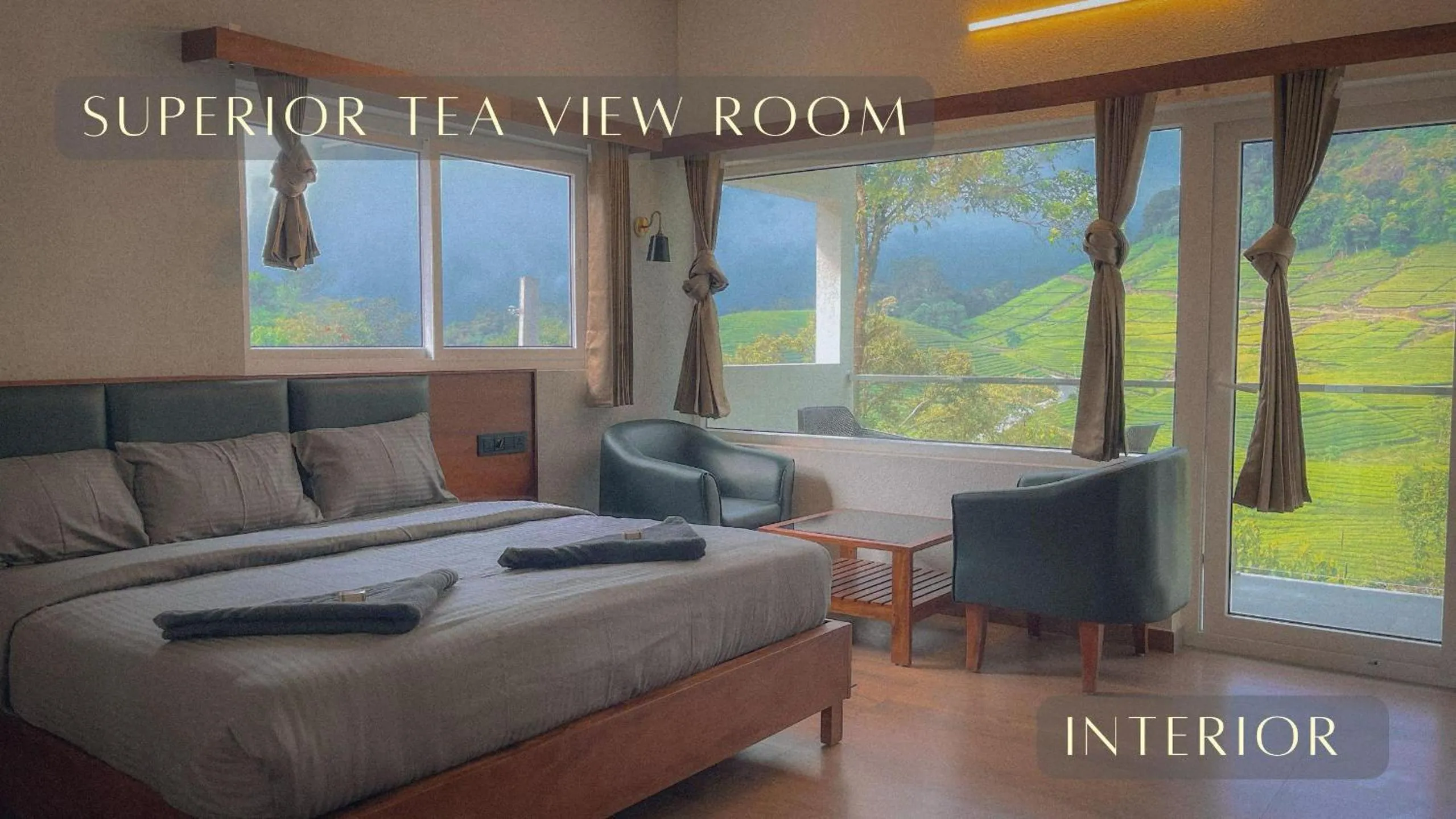 Bed in Forestscape Resort Munnar