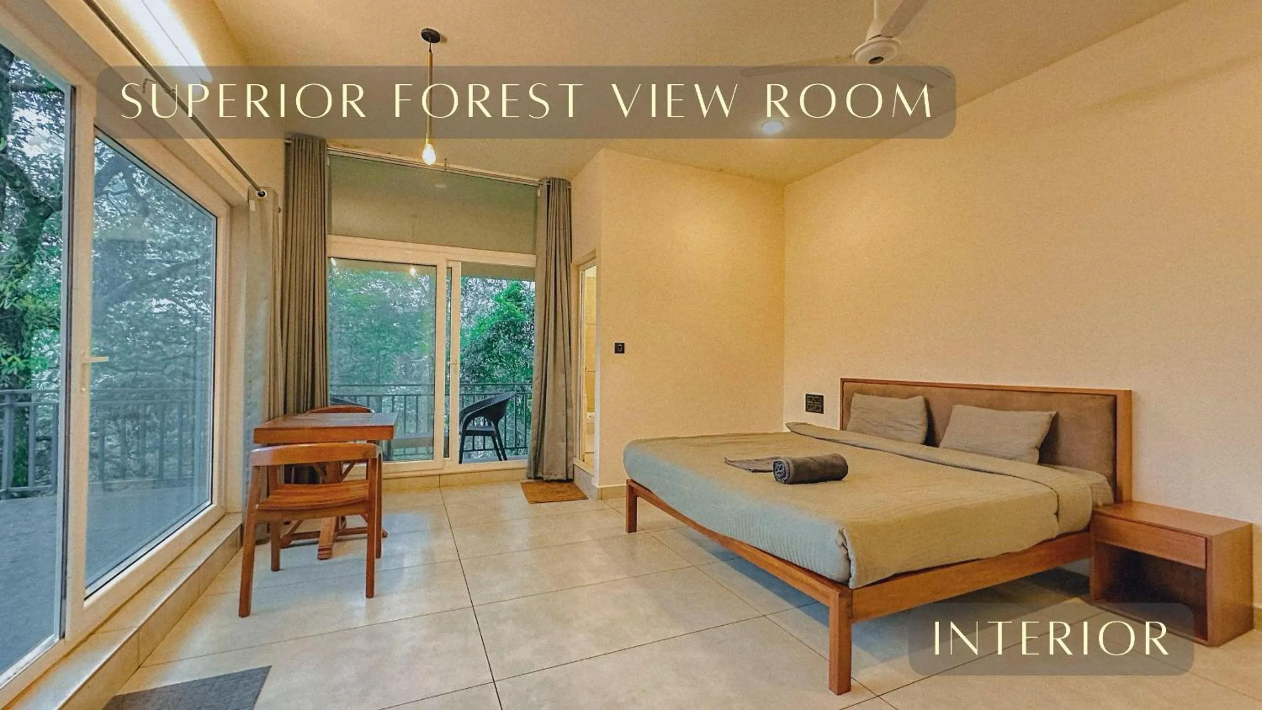 Bed in Forestscape Resort Munnar