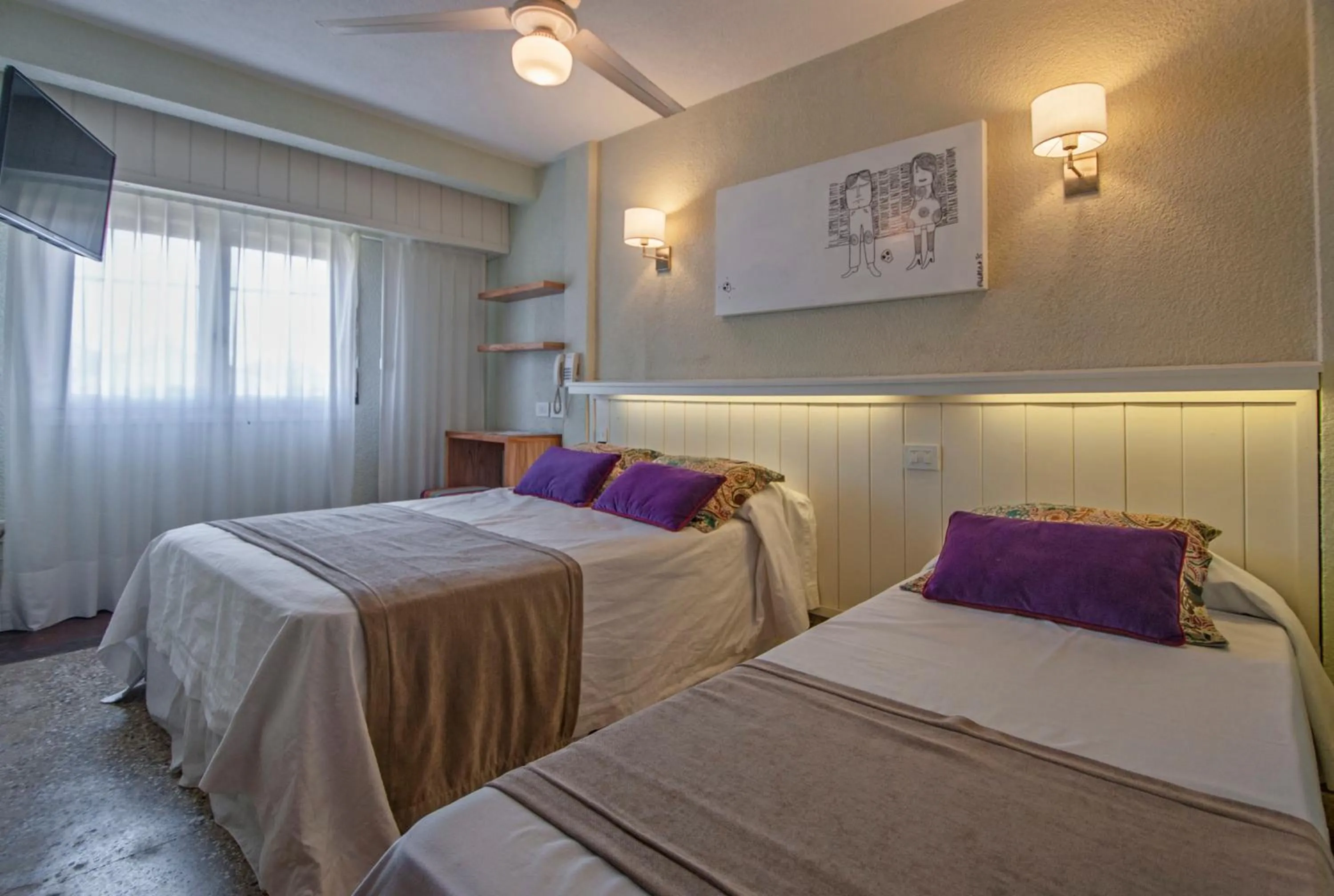 Bed in Romina Art Hotel