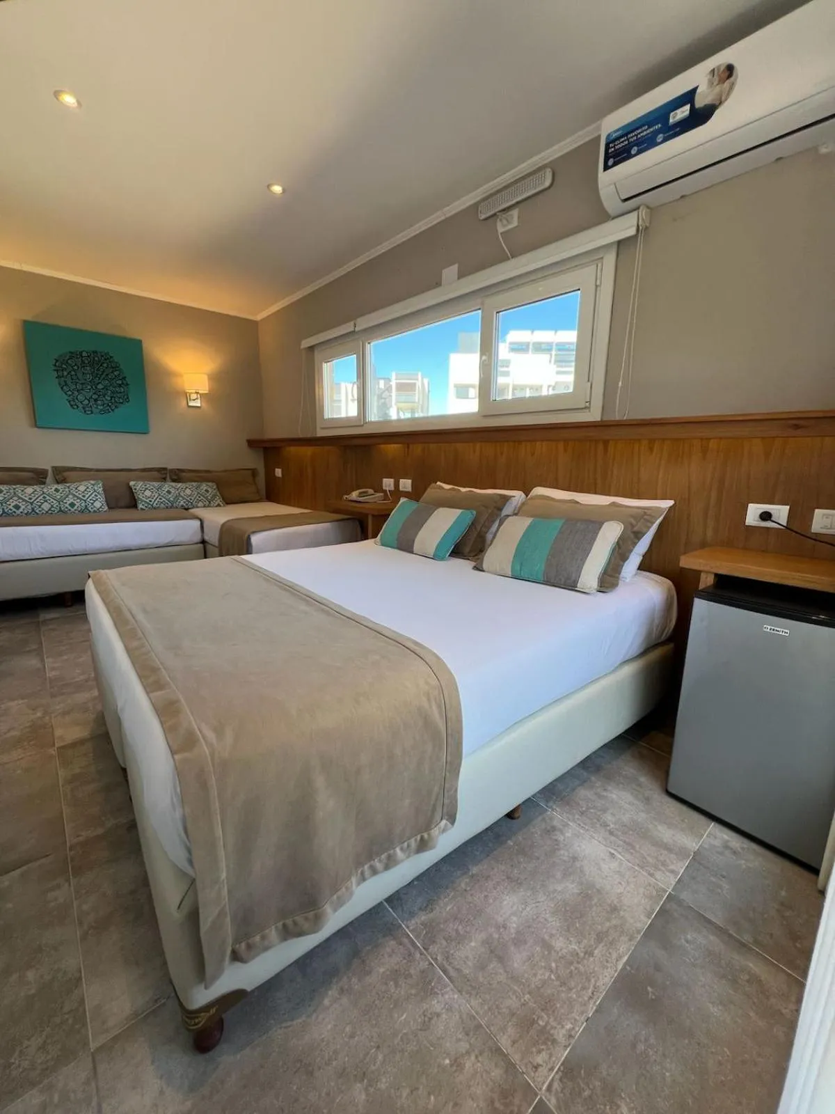 air conditioner, Bed in Romina Art Hotel