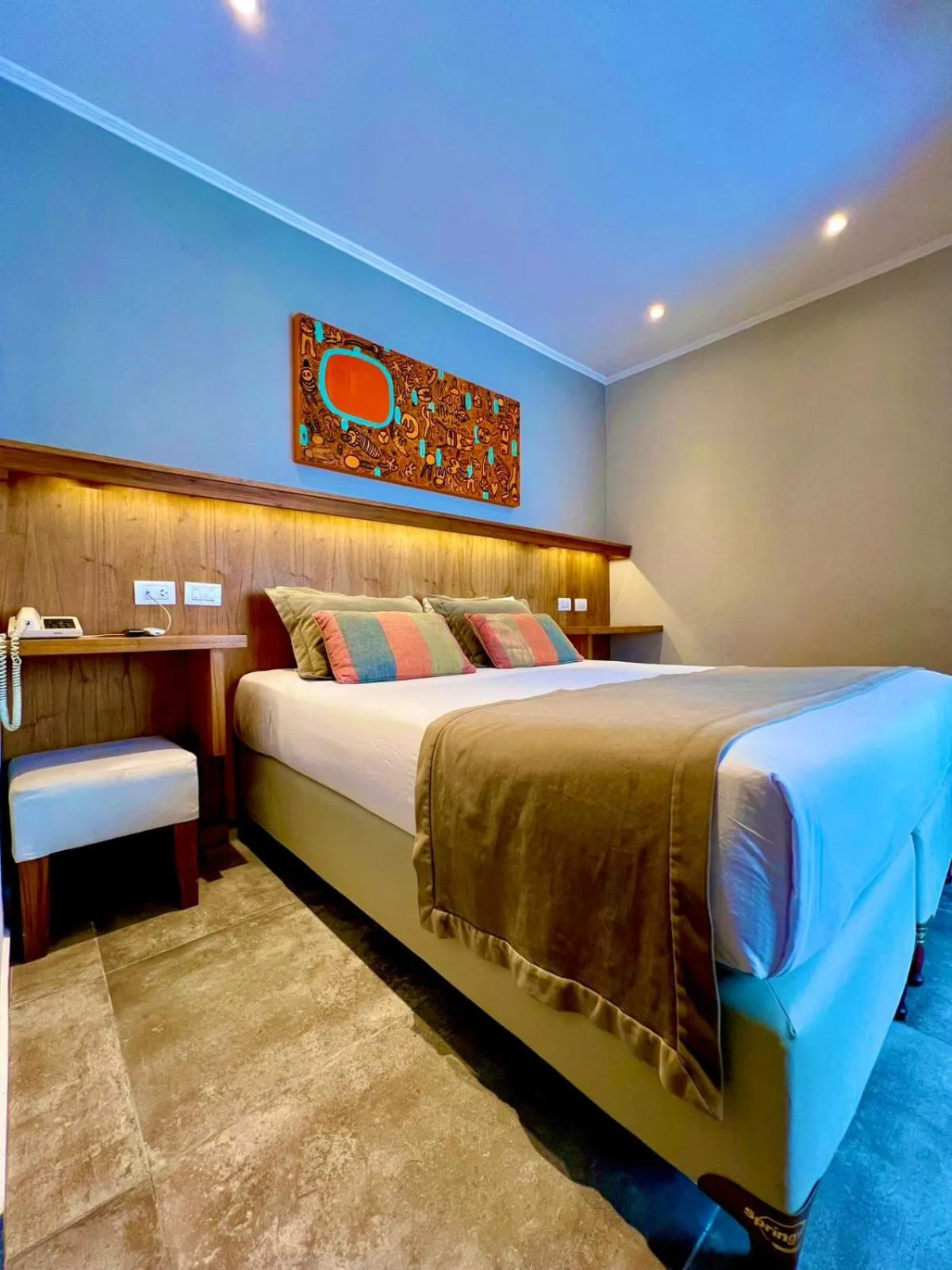air conditioner, Bed in Romina Art Hotel