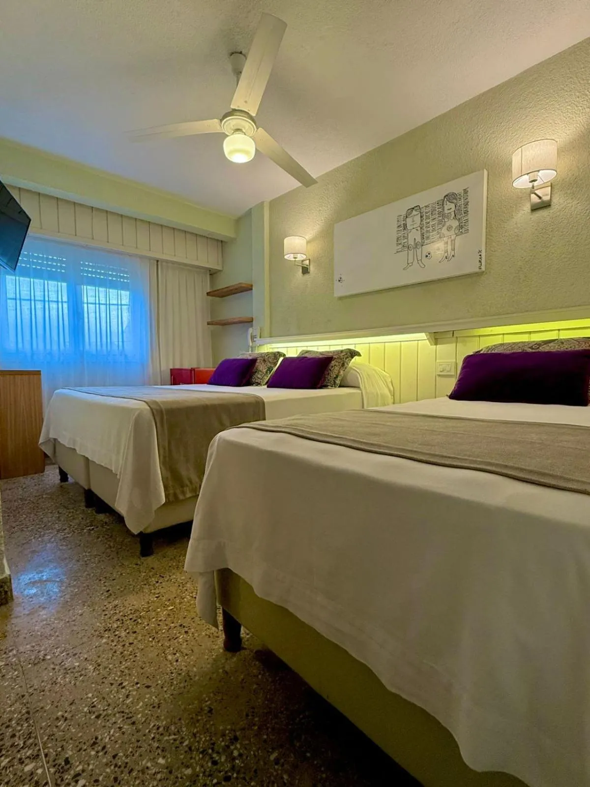 Bed in Romina Art Hotel