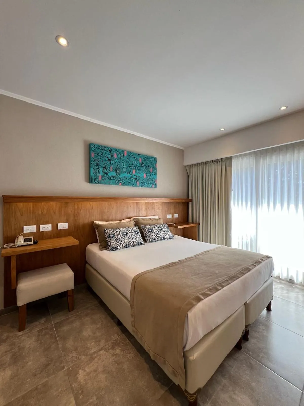 air conditioner, Bed in Romina Art Hotel
