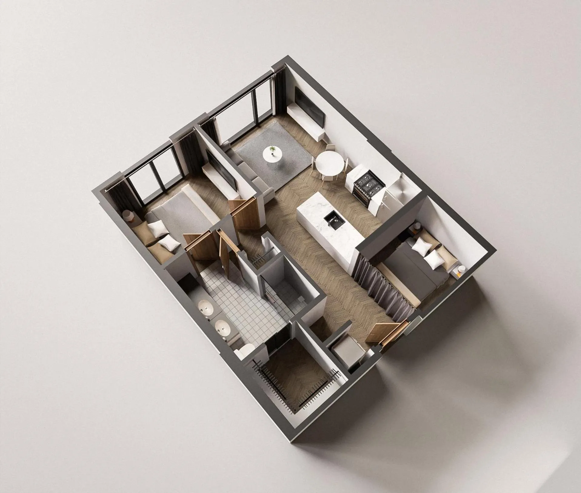 Floor plan in Luxury Apartments by Hyatus at The Asher