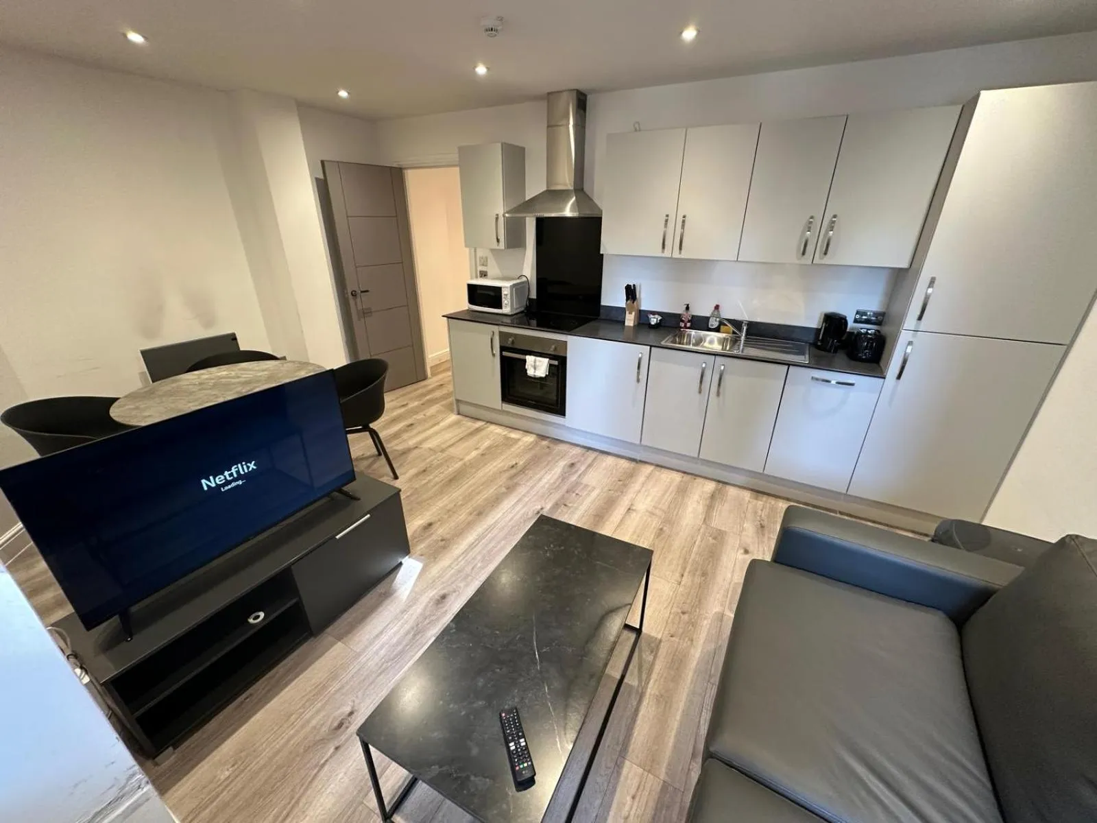 Kitchen or kitchenette in Dale Street Apartments Liverpool by Beehosting