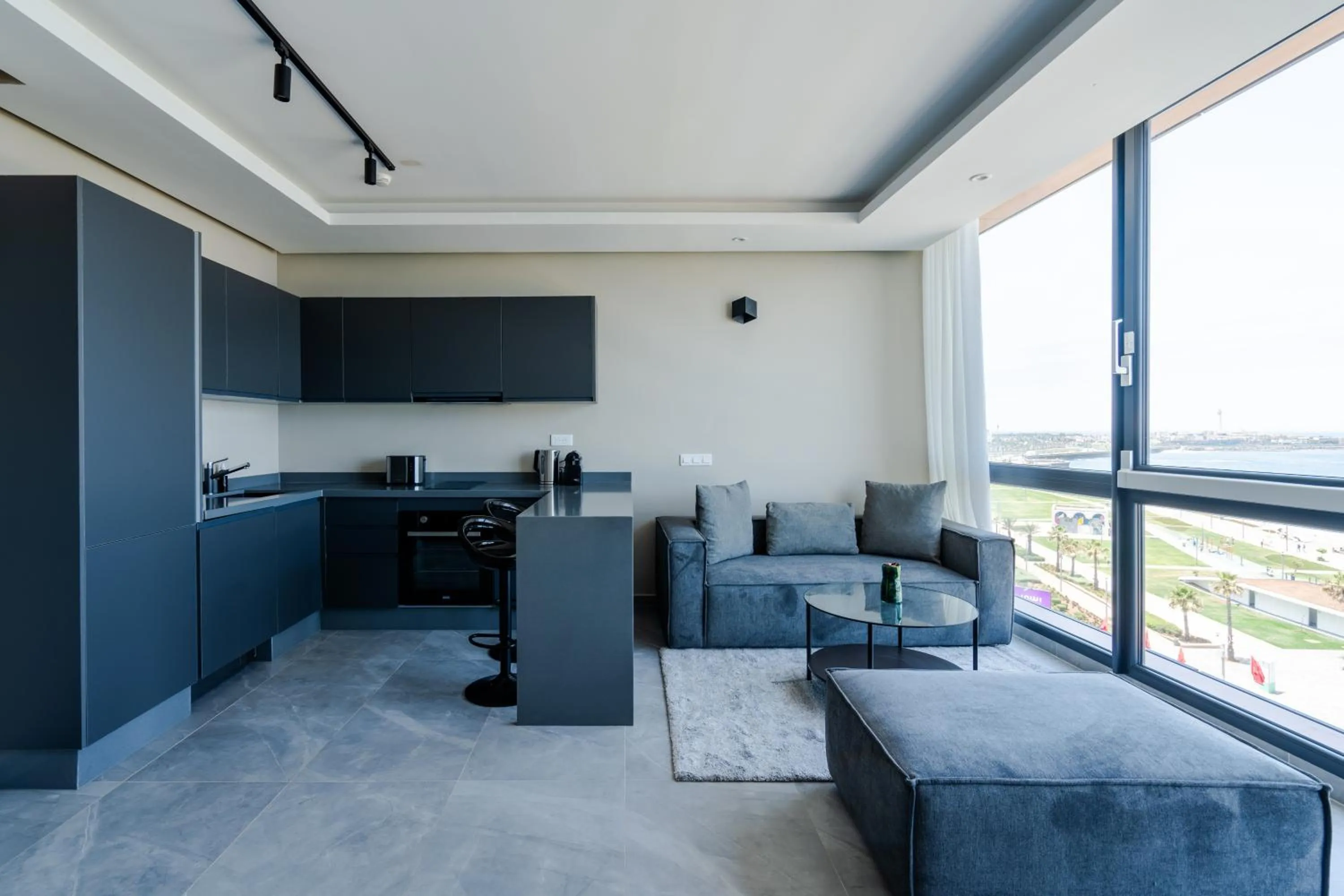 Seating area in Atlantic View Appart'Hotel