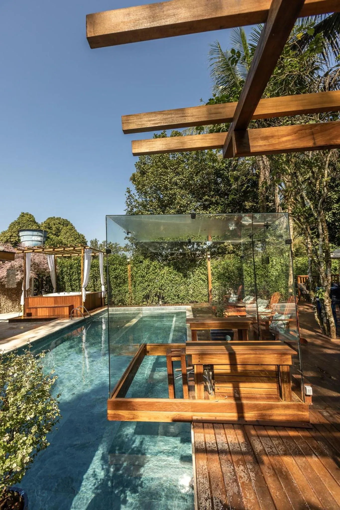 Hot Tub in Pousada Paraíso Almada