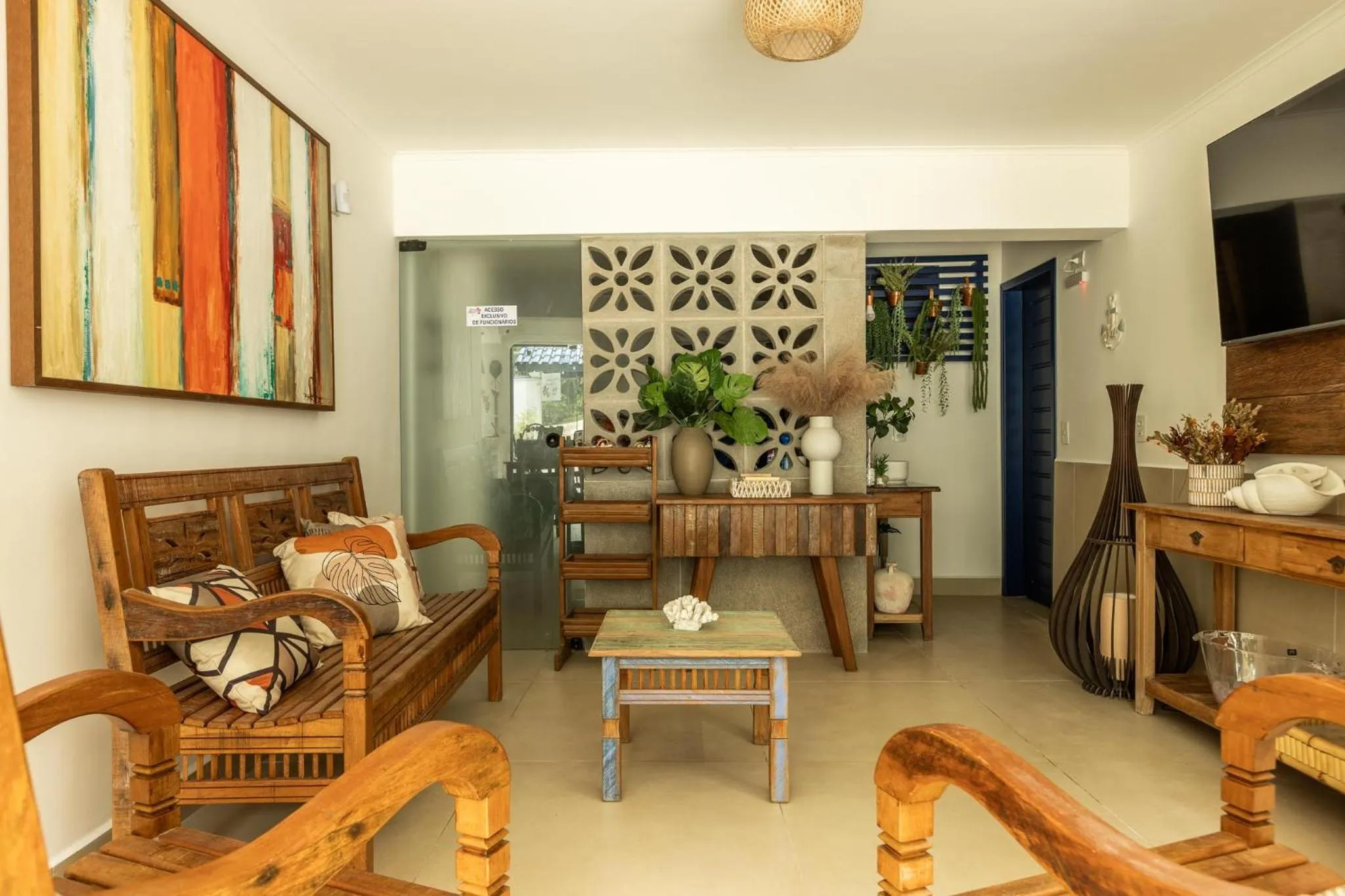 Living room in Pousada Paraíso Almada