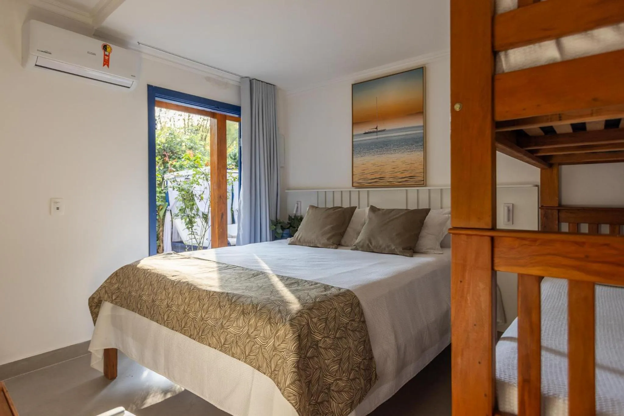 Bed in Pousada Paraíso Almada