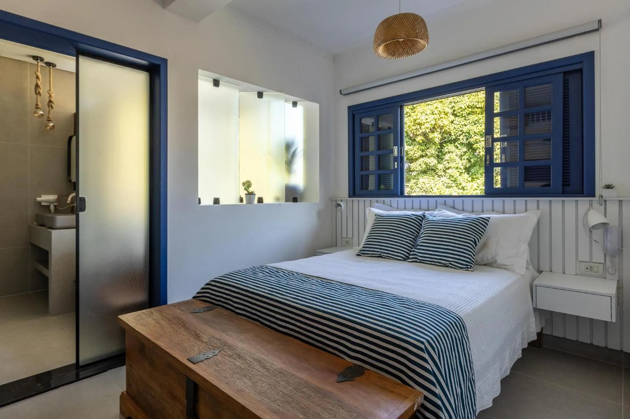 Bed in Pousada Paraíso Almada