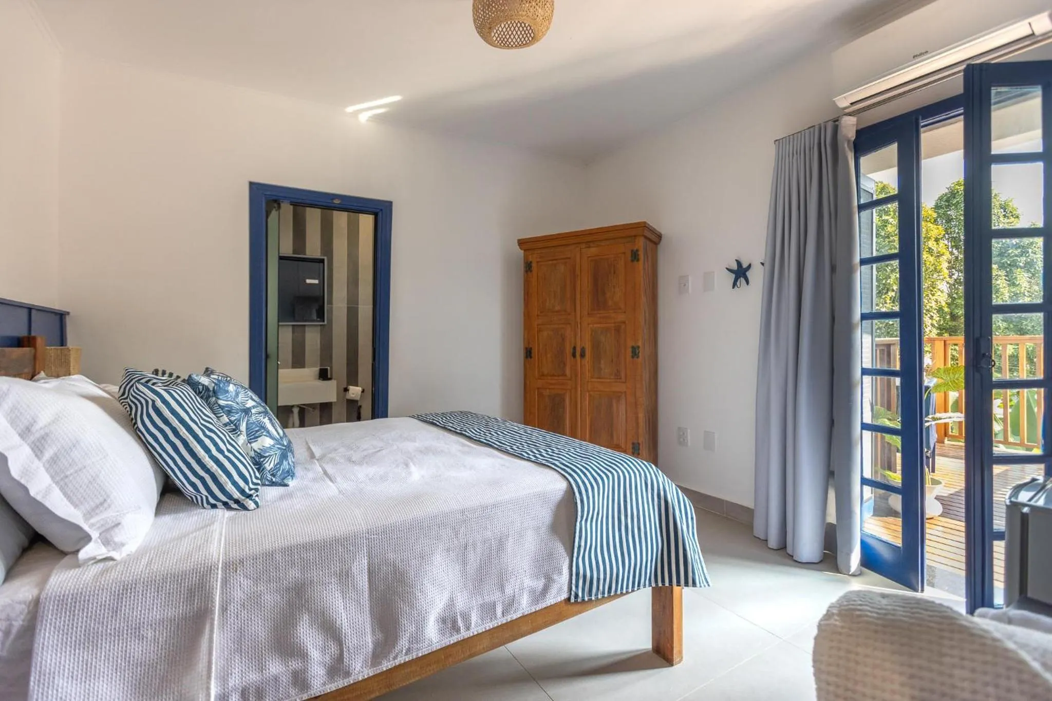 Bed in Pousada Paraíso Almada