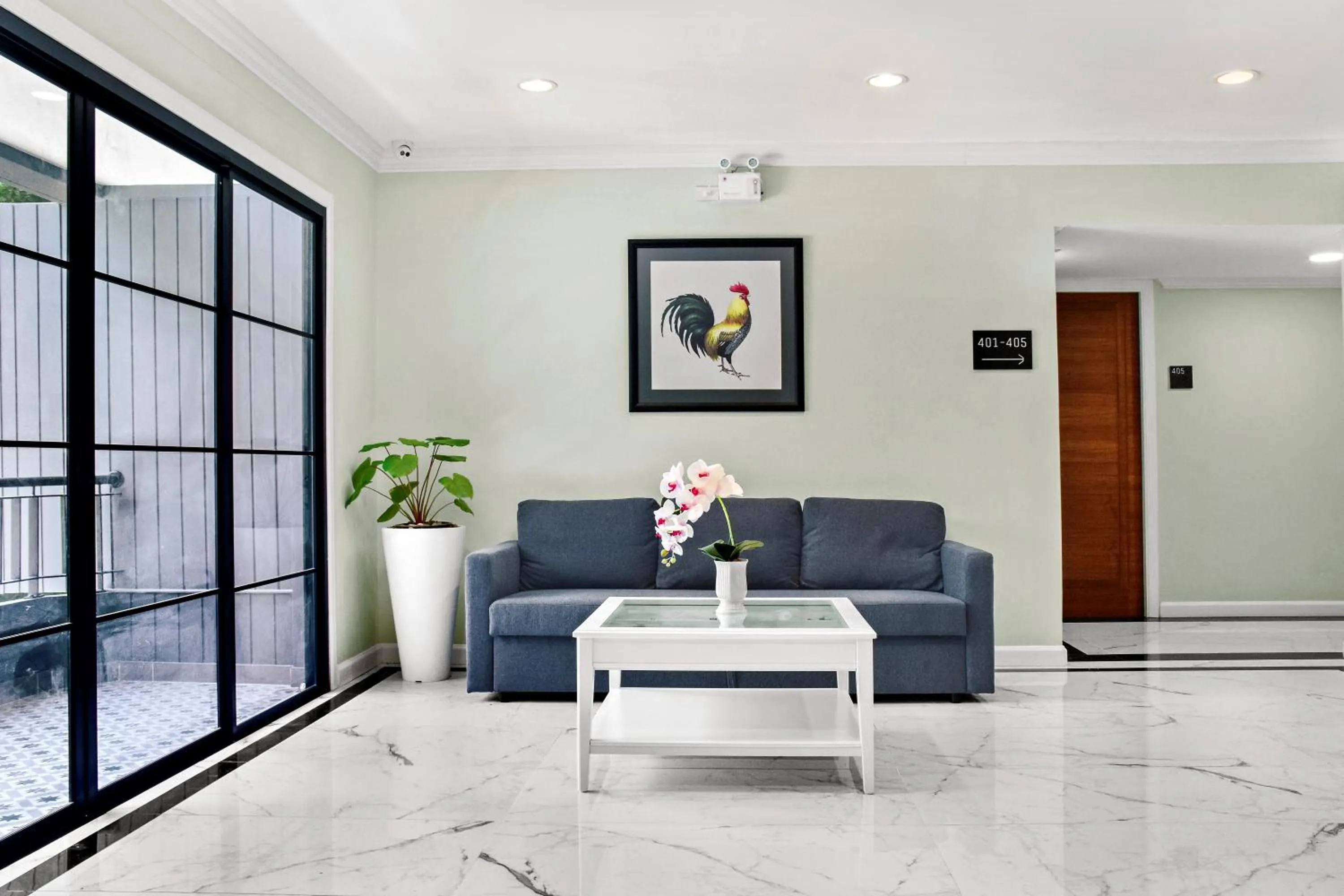 Seating area in The Residences at C&C