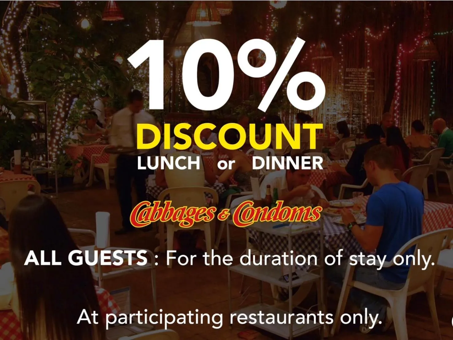 Restaurant/places to eat in The Residences at C&C