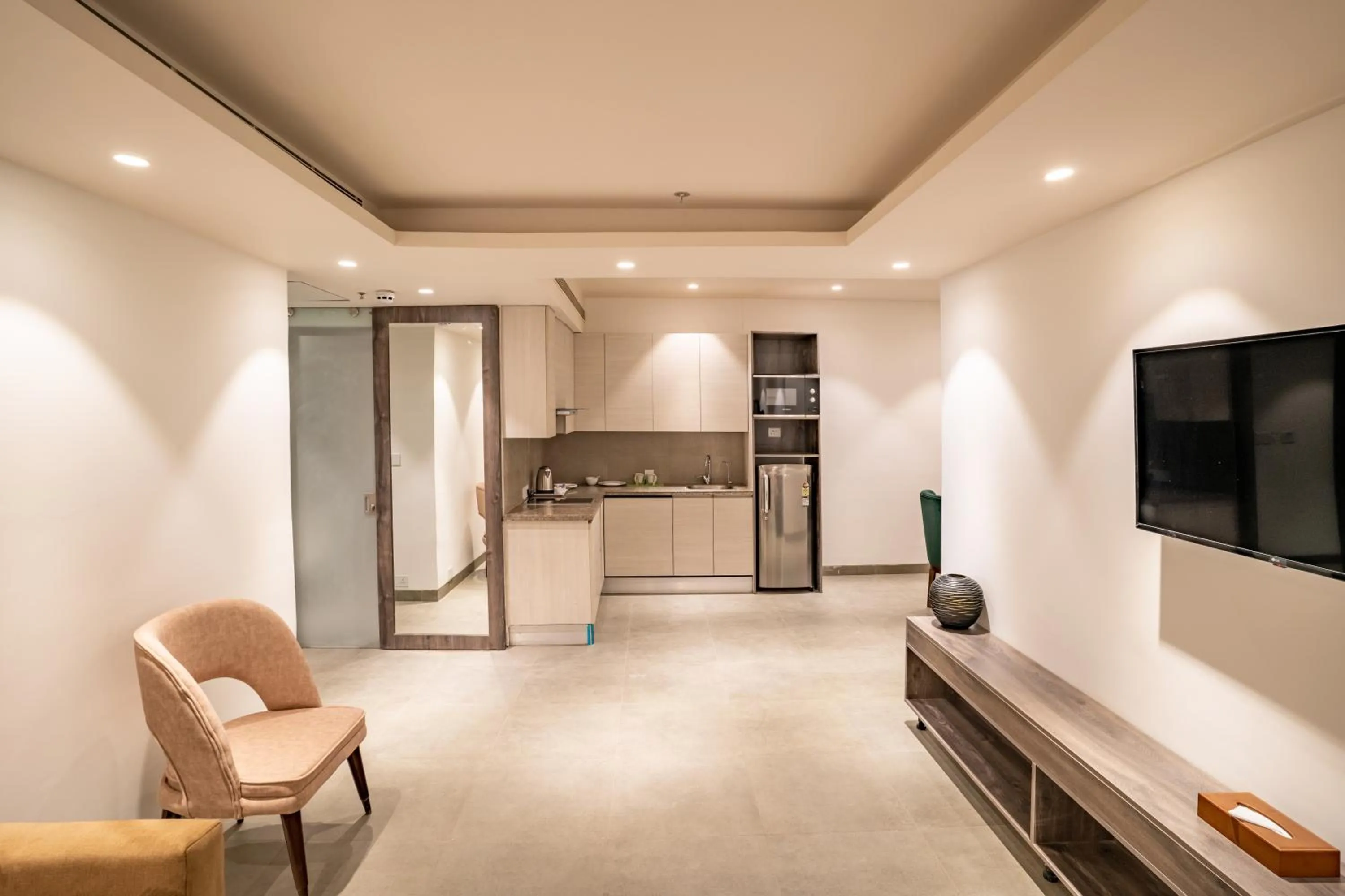 Kitchen or kitchenette in jüSTa Residences - AIPL Joy Street, Gurgaon