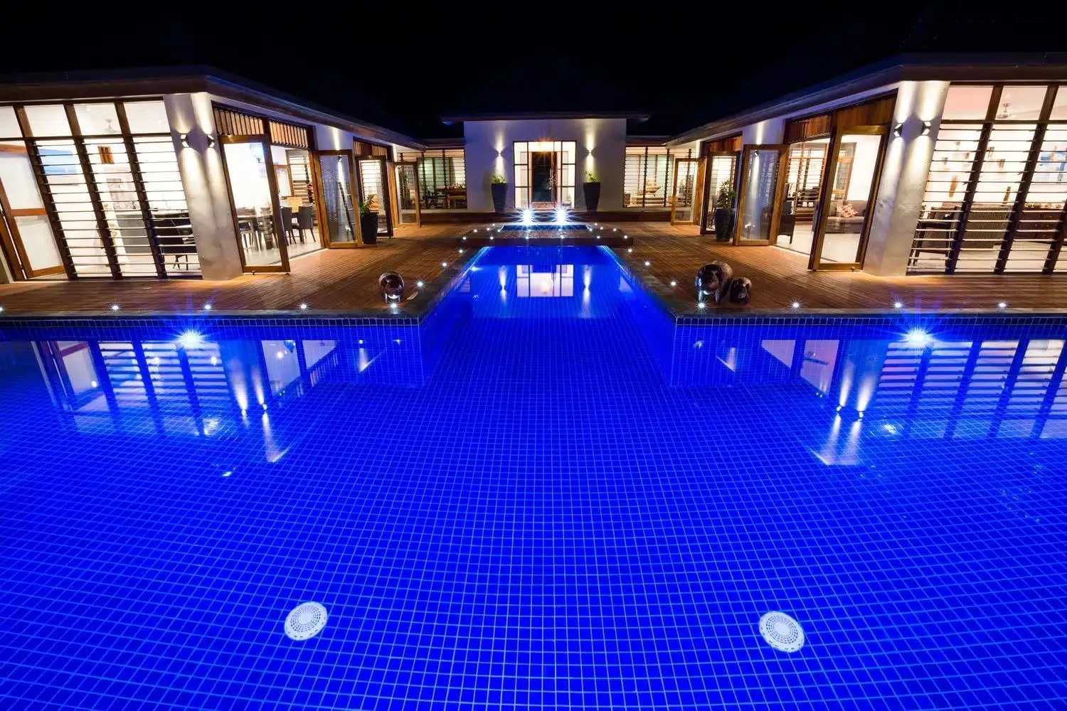 Pool view in Trees and Fishes Private Retreat