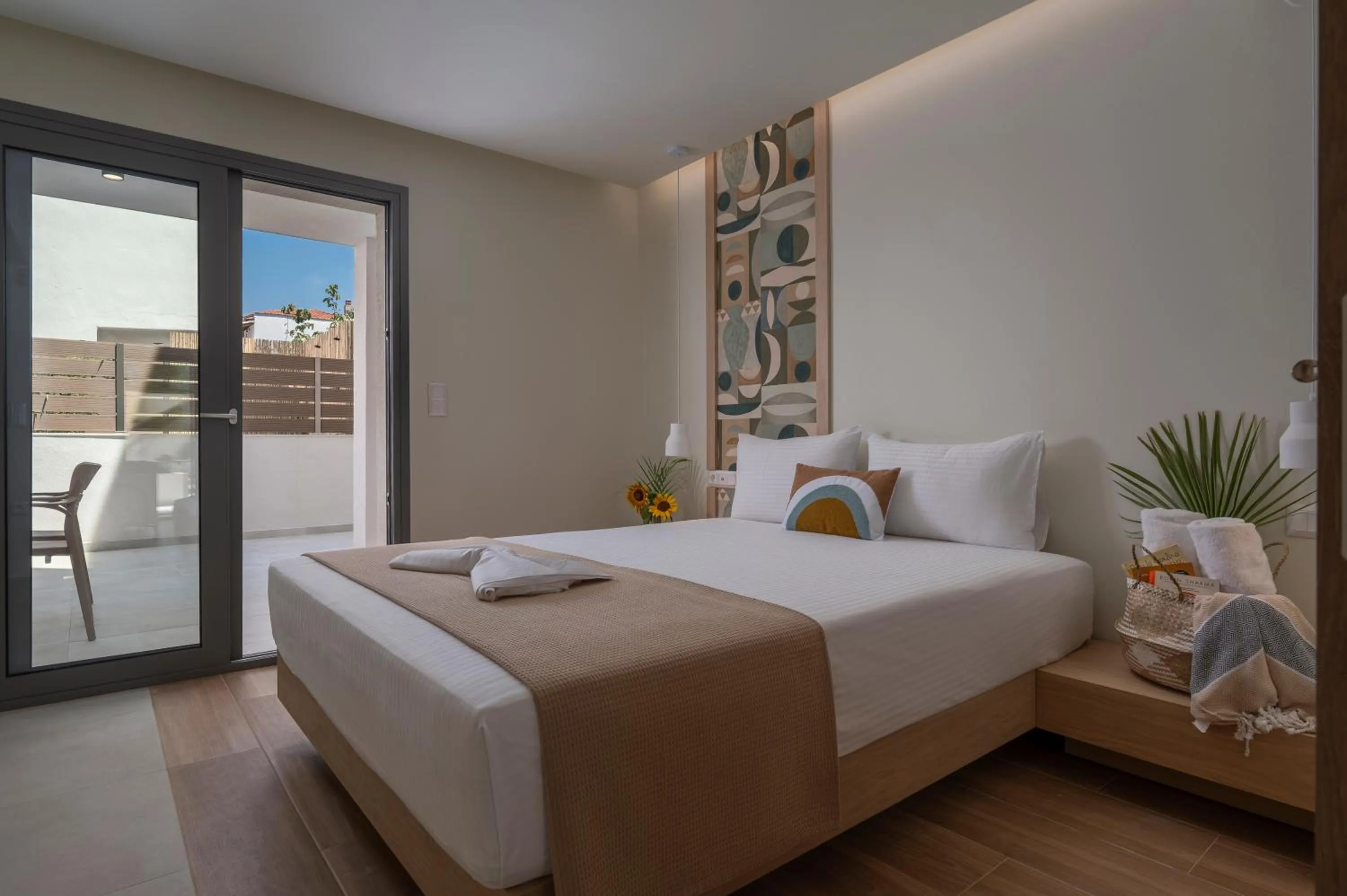 Bed in Sandy Seaside Suites