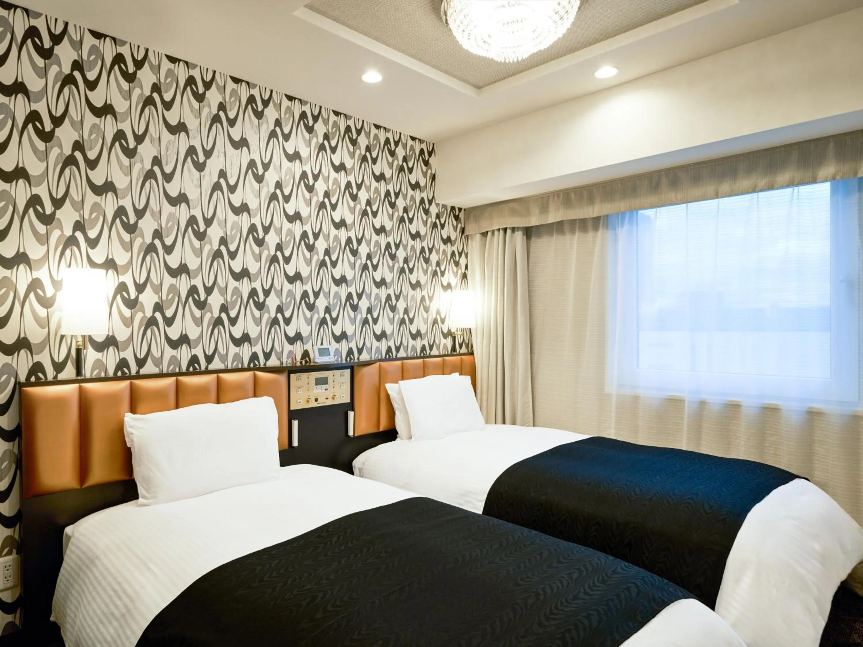 Photo of the whole room, Bed in APA Hotel Hiroshima Ekimae Shinkansenguchi