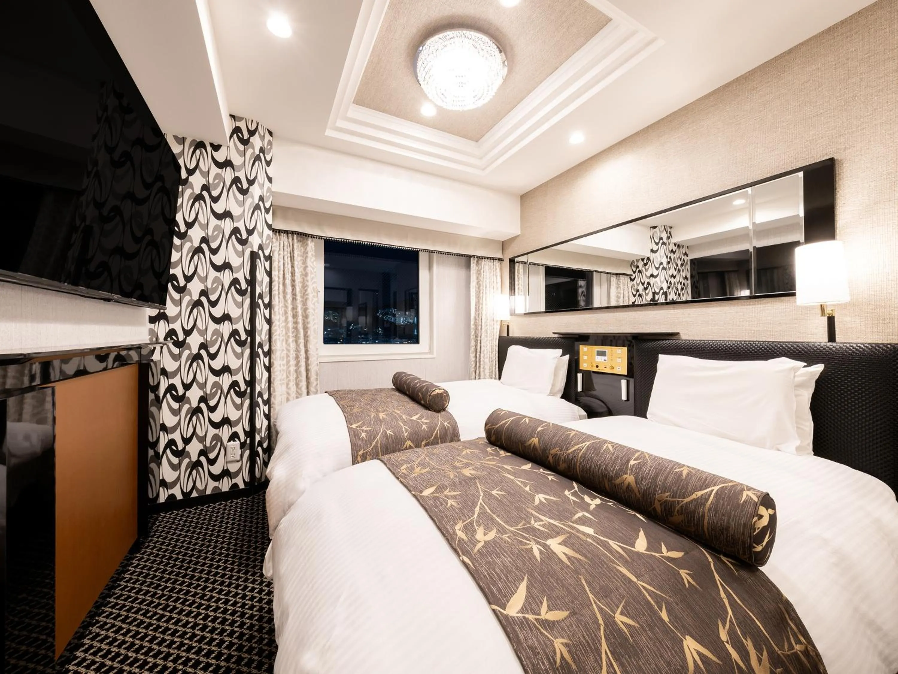 Photo of the whole room, Bed in APA Hotel Hiroshima Ekimae Shinkansenguchi