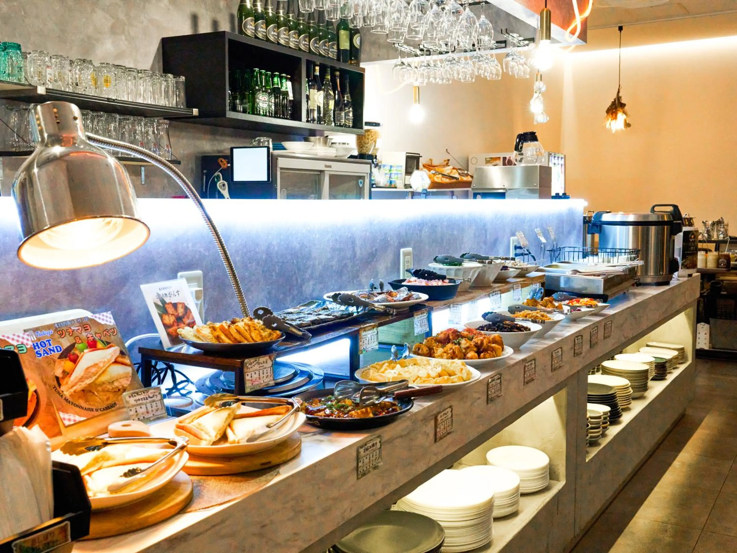 Buffet breakfast in APA Hotel Hiroshima Ekimae Shinkansenguchi