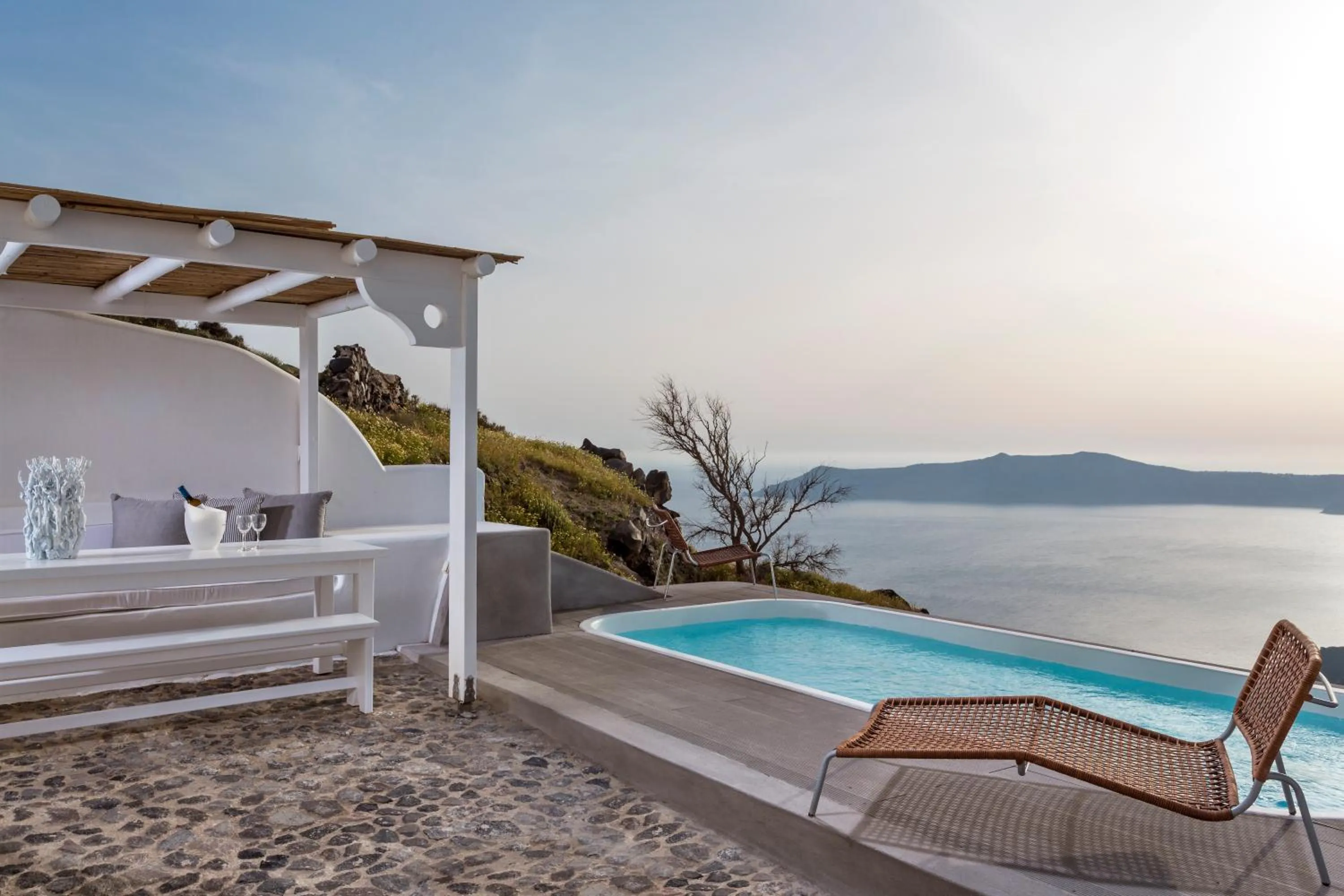 Balcony/Terrace in Katikies Chromata Santorini - The Leading Hotels of the World