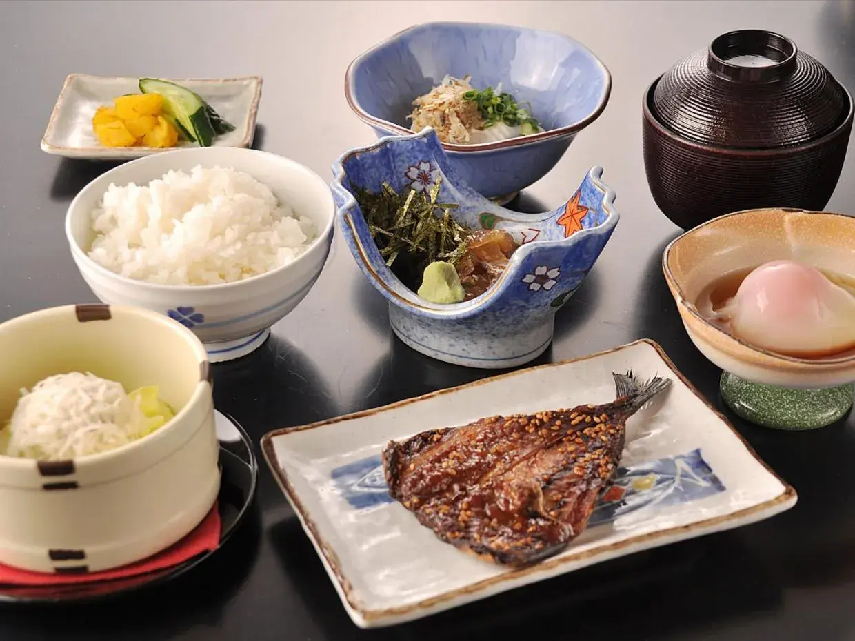 Breakfast in Onoue Ryokan Breakfast in Onoue Ryokan